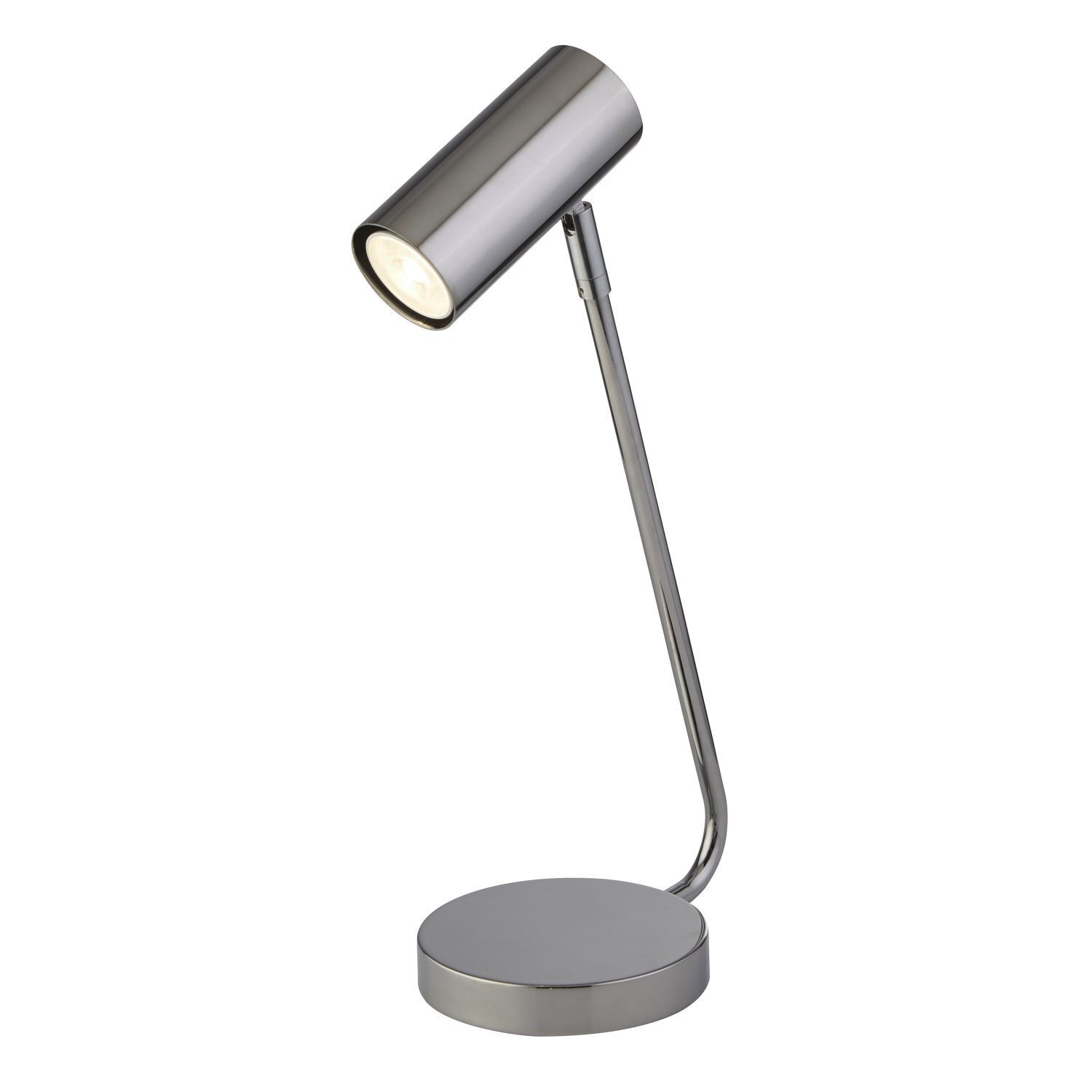 Lampe de bureau chromée GU10 40 cm métal ajustable