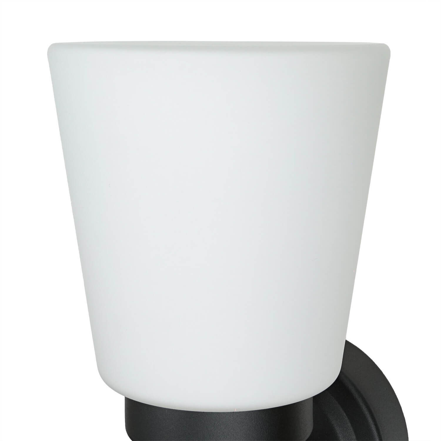 Applique salle de bain blanc noir métal IP44 Lampe, Lampenschirm