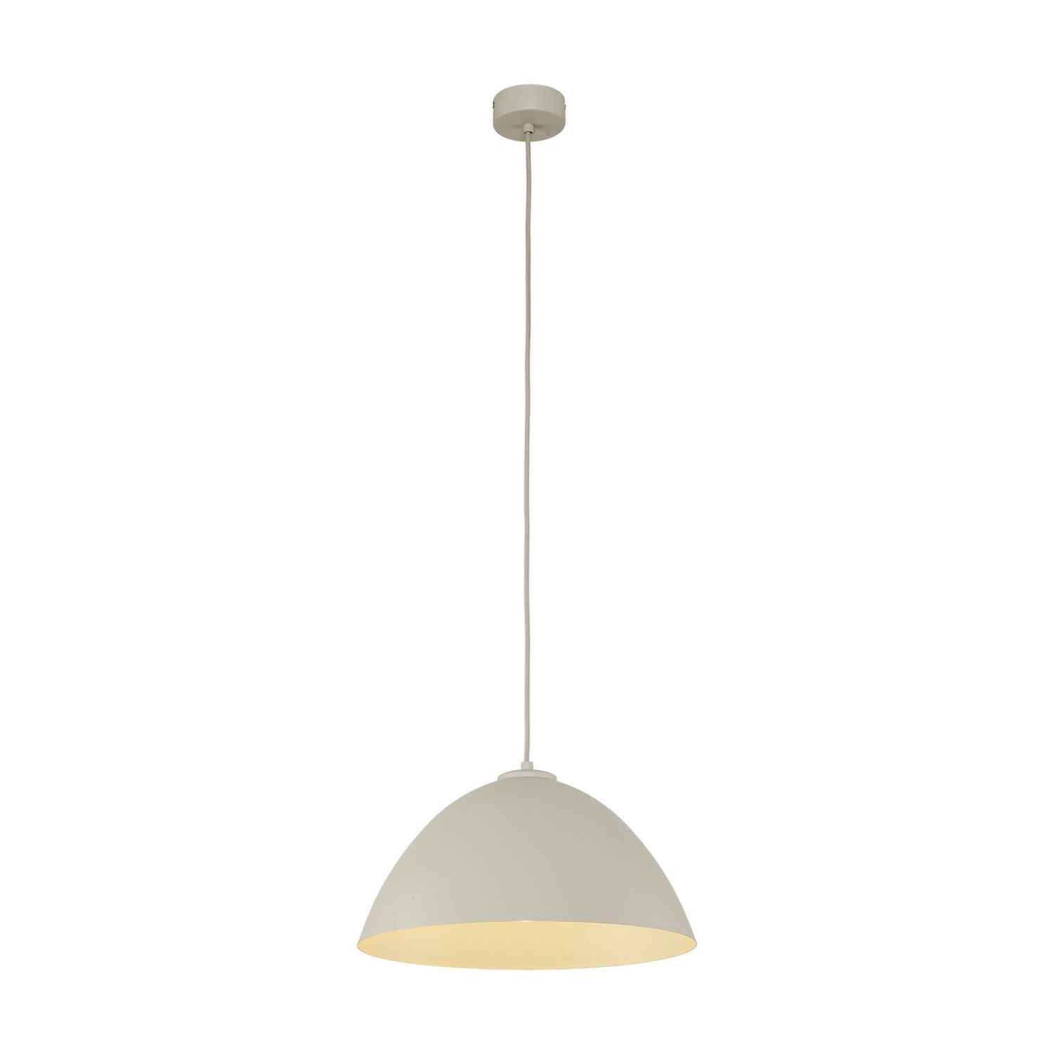 Suspension Métal Beige Ø 34 cm rond Hauteur réglable E27 Lampe, Leuchte