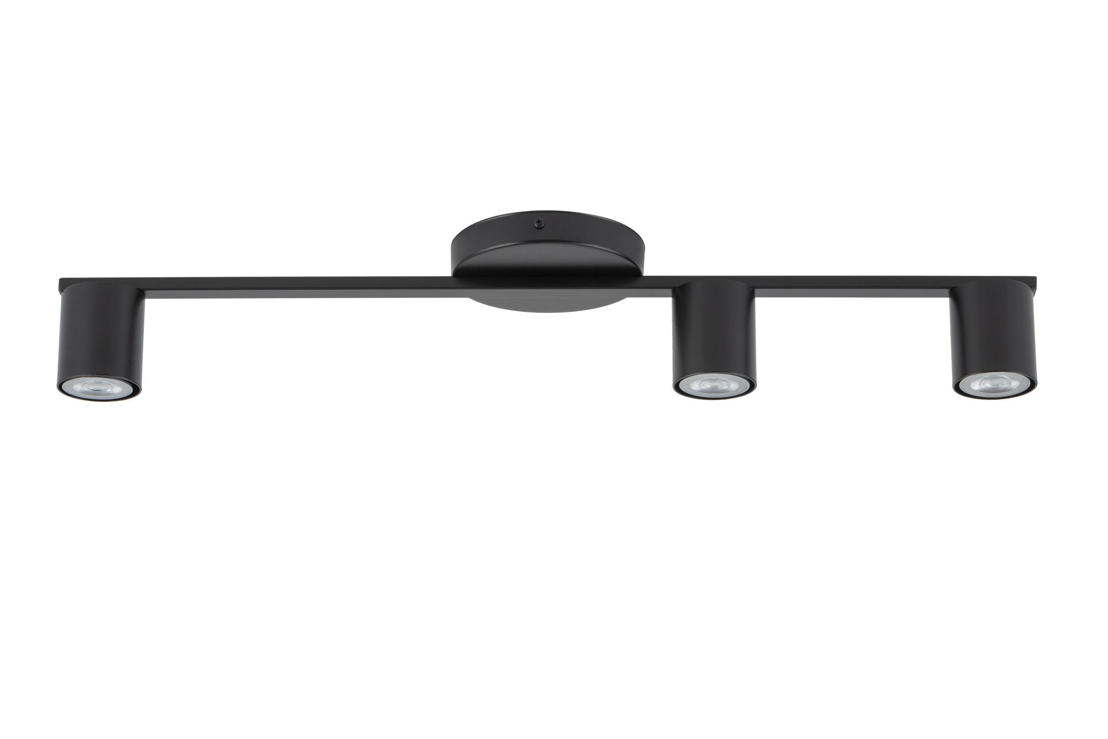 Plafonnier noir Cylindre GU10 3 flammes 70 cm de diamètre