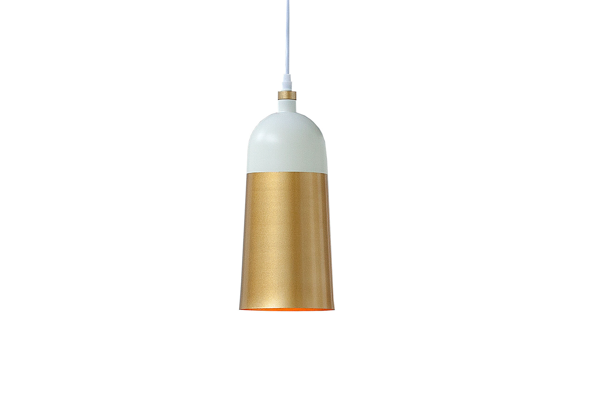 Lampe design rétro Loft Ø14cm élégant blanc or