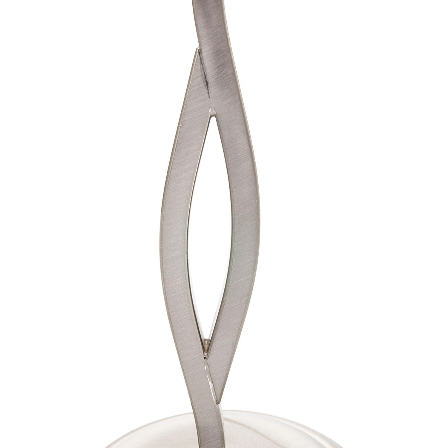 Lampe de chevet métal verre en acier blanc E27 45 cm