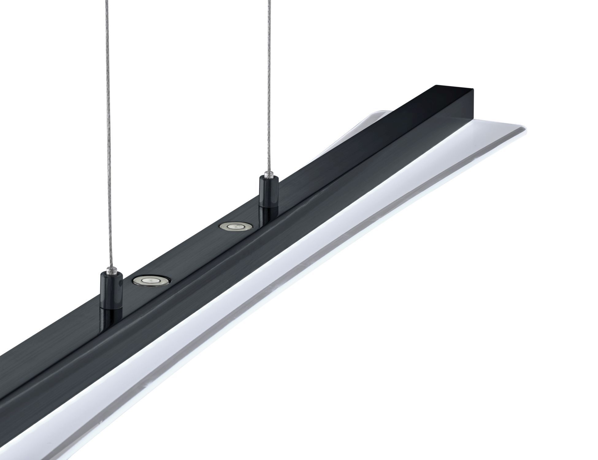 Große LED Hängelampe Metall Glas Touch Dimmer Schwarz Klinge, Dolch, Messer, Waffe