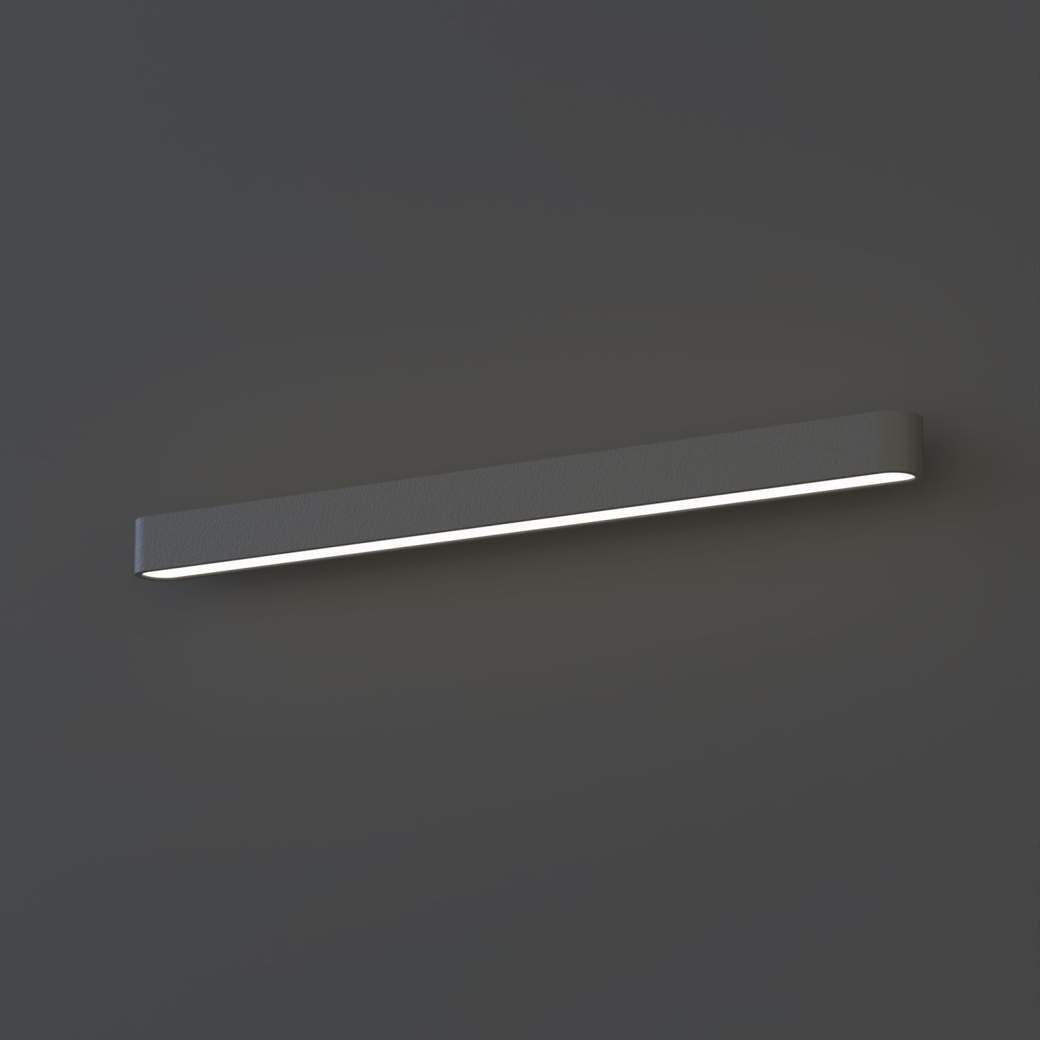 Applique murale Up Down 93,5 cm de long Gris 3000 K 2300 lm T8 LED