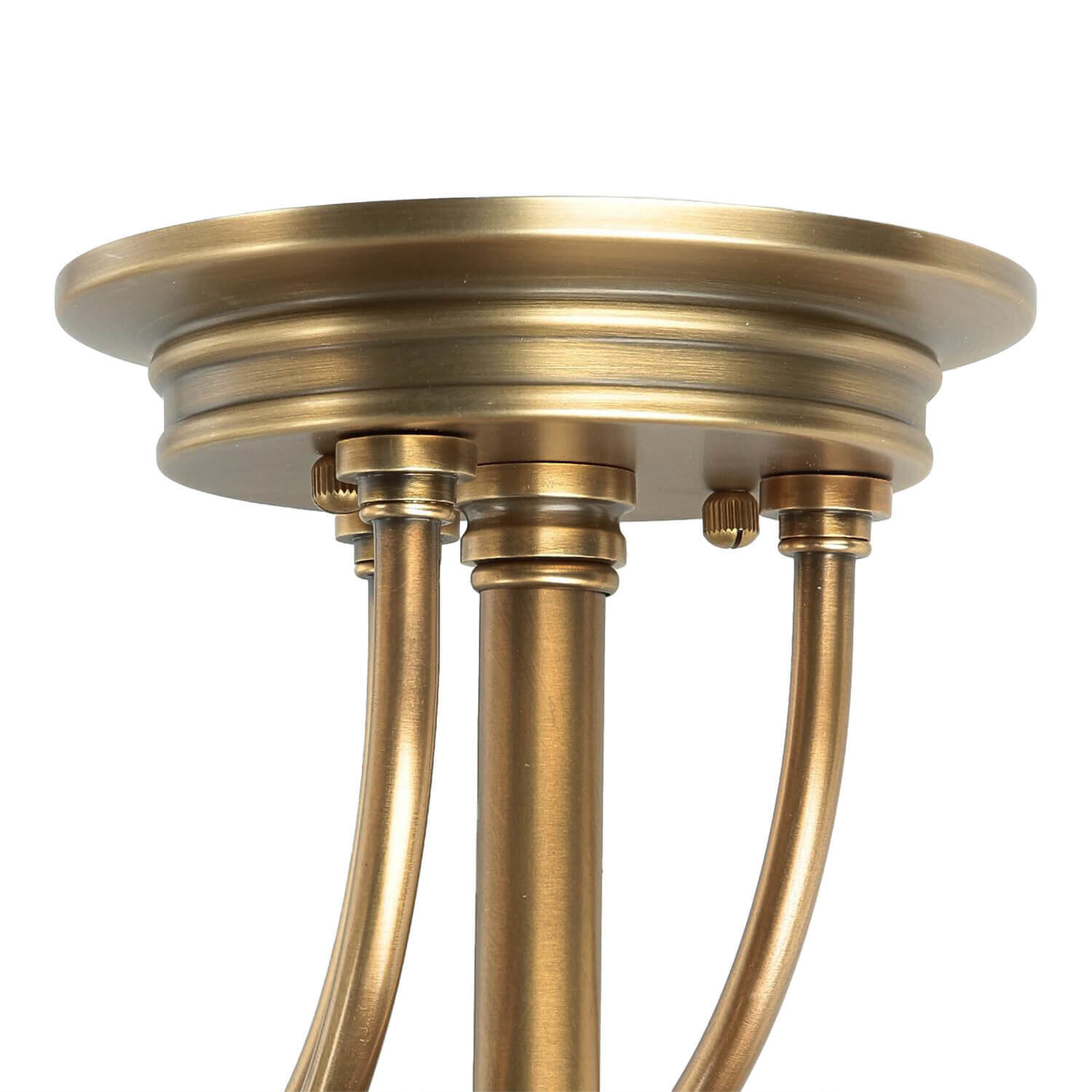 Plafonnier ASPERO laiton crème 4xE27 Lampe Bronze, Deckenleuchte