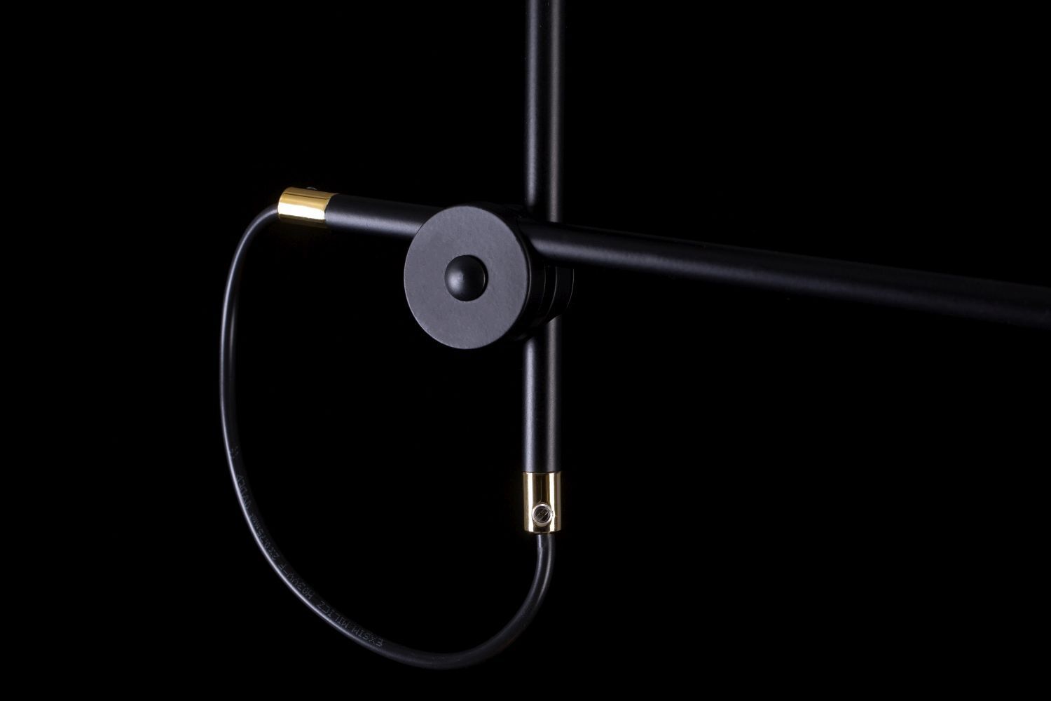 Lampe à suspendre tissu métal noir argent or réglable Elektrisches Gerät, Mikrophon