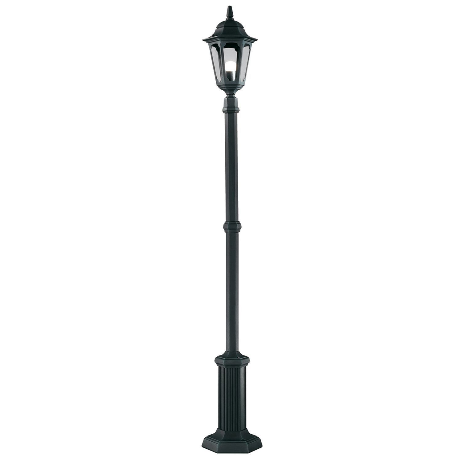 Lampe sur mât Noir 180cm de haut IP44 E27 Rustique