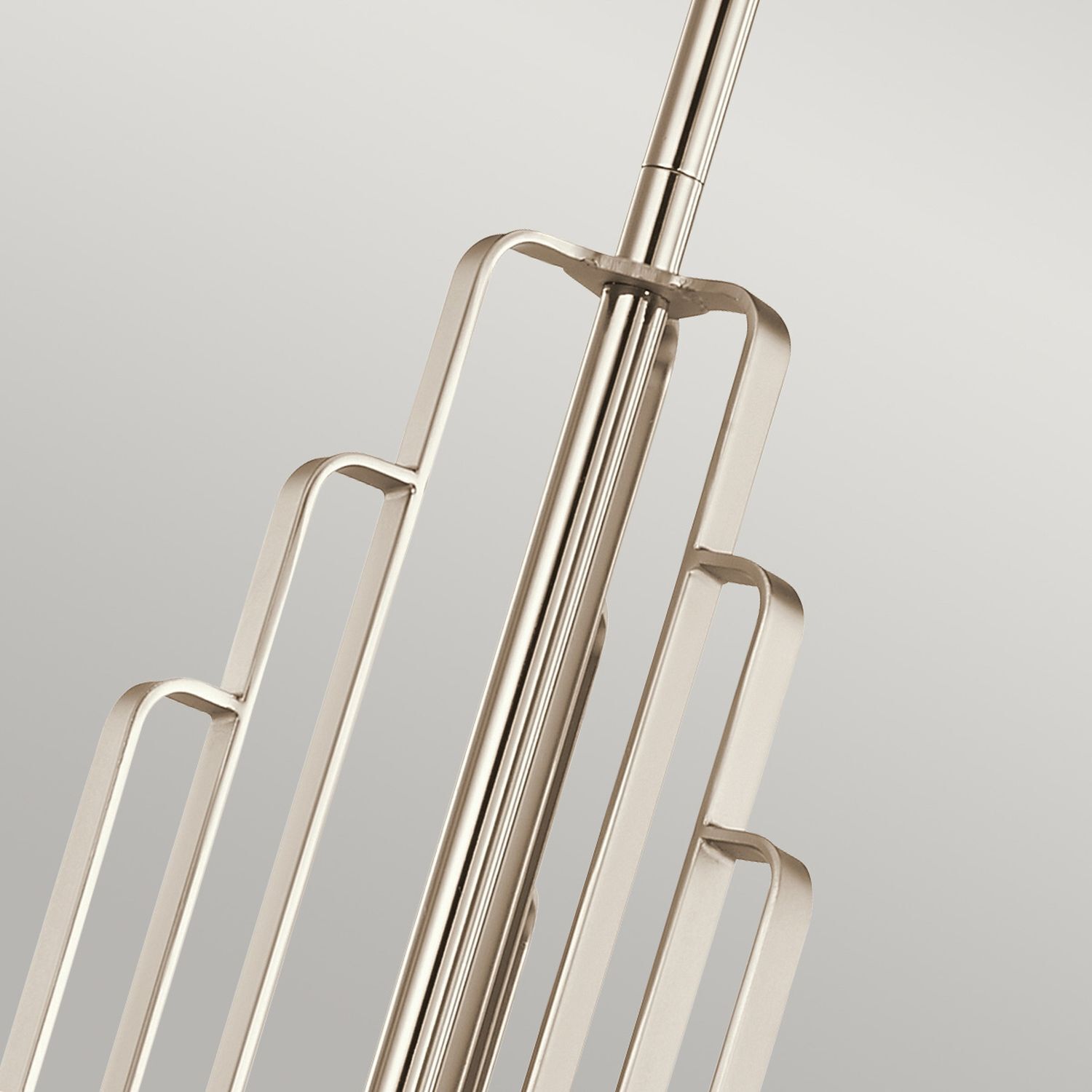 Lustre Art déco métal verre L : 68,6 cm H : max. 169,8 cm Gerät, Elektrisches Gerät, Gabel, Mischer