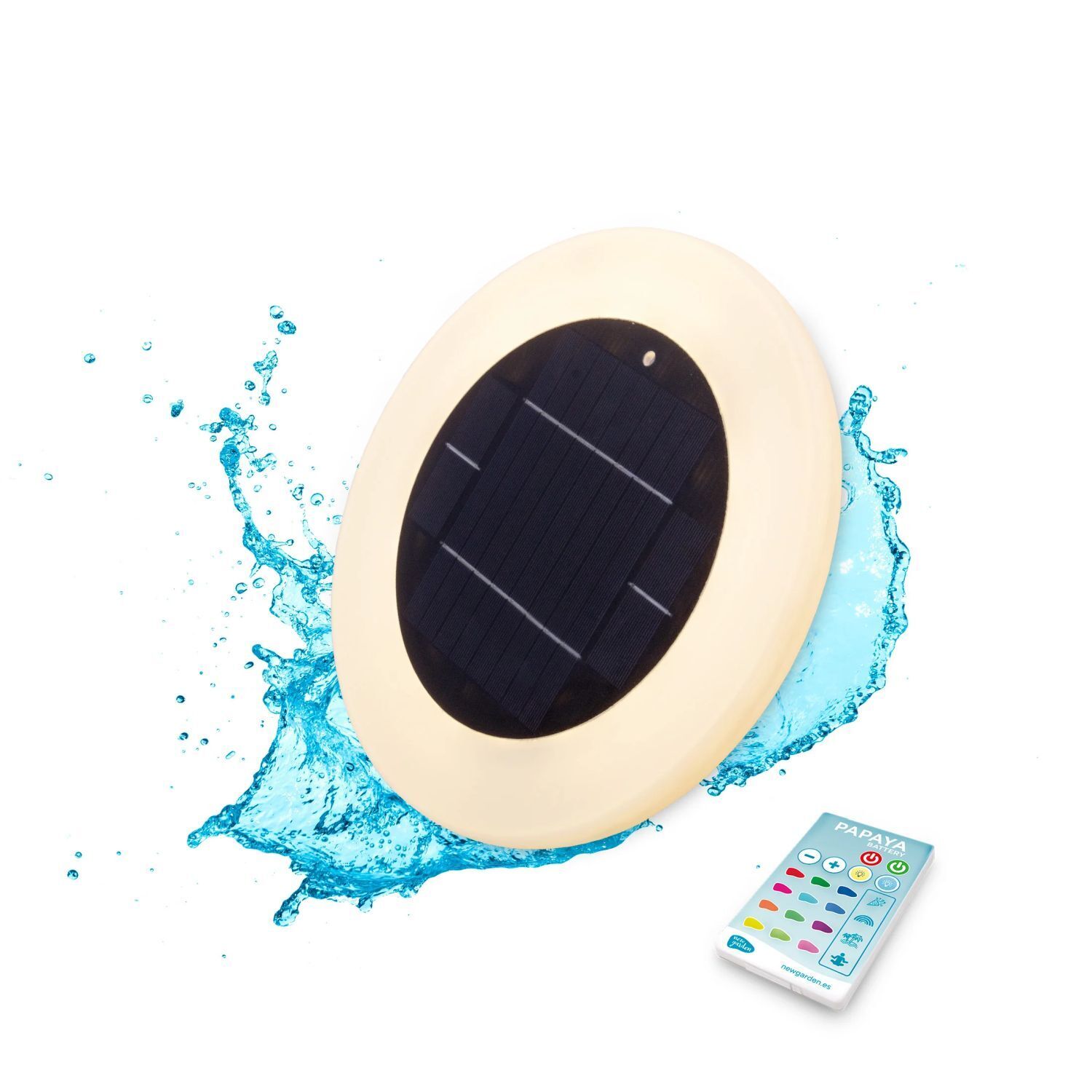 Lampe de piscine solaire LED changeant de couleur IP68 Ø 29 cm sans fil