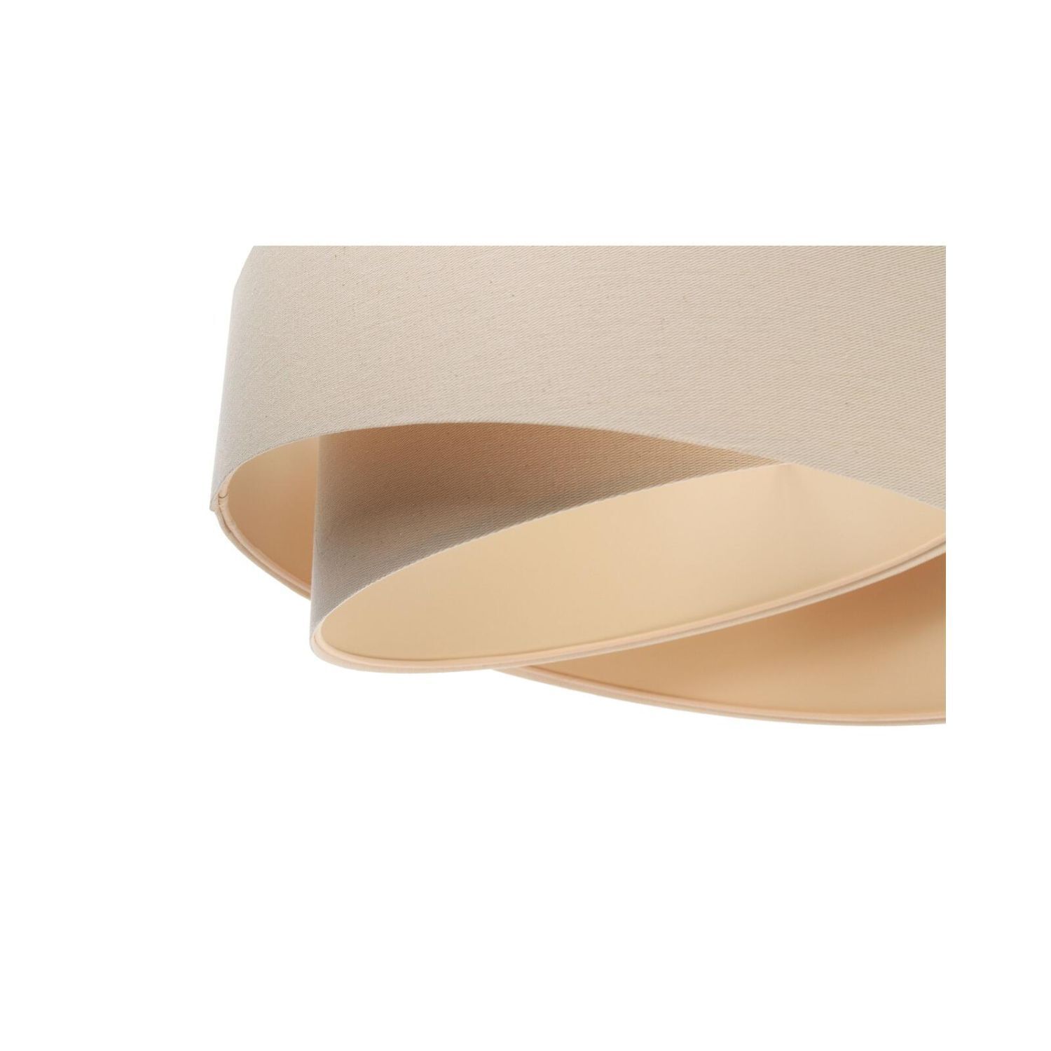 Lampe à suspendre Crème Beige Lin E27 ronde Ø 50 cm Lampe