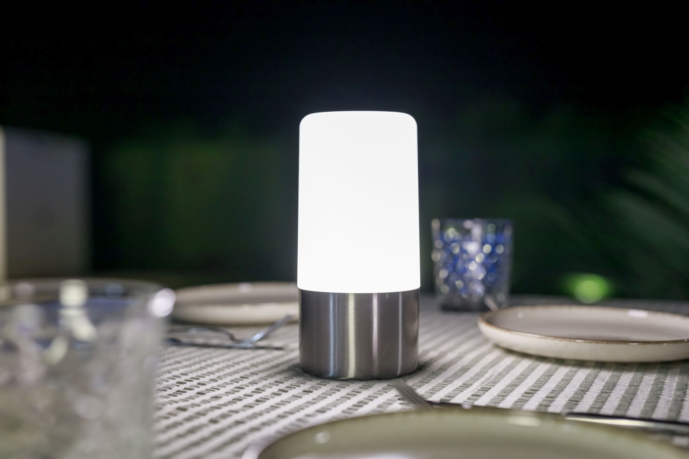 Lampe de table LED extérieure Portable Variateur de couleur Batterie IP44 Lampe, Mobiliar, Tabelle, Tischplatte