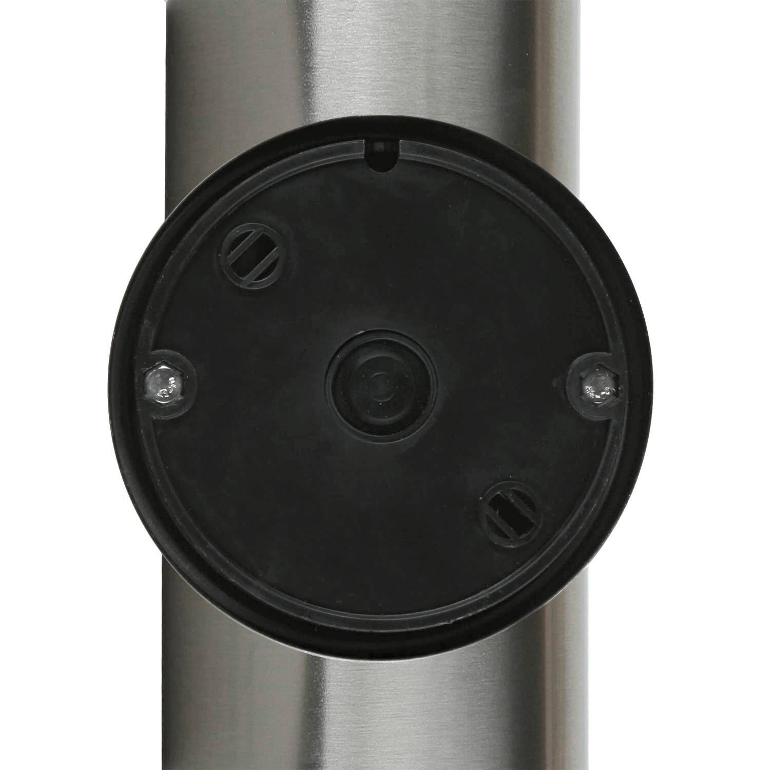 Außenlampe Wand Edelstahl 23 cm hoch IP44 GU10 LED metallisch, Zylinder, verstellbar, runderdeckel, Dichtkappe