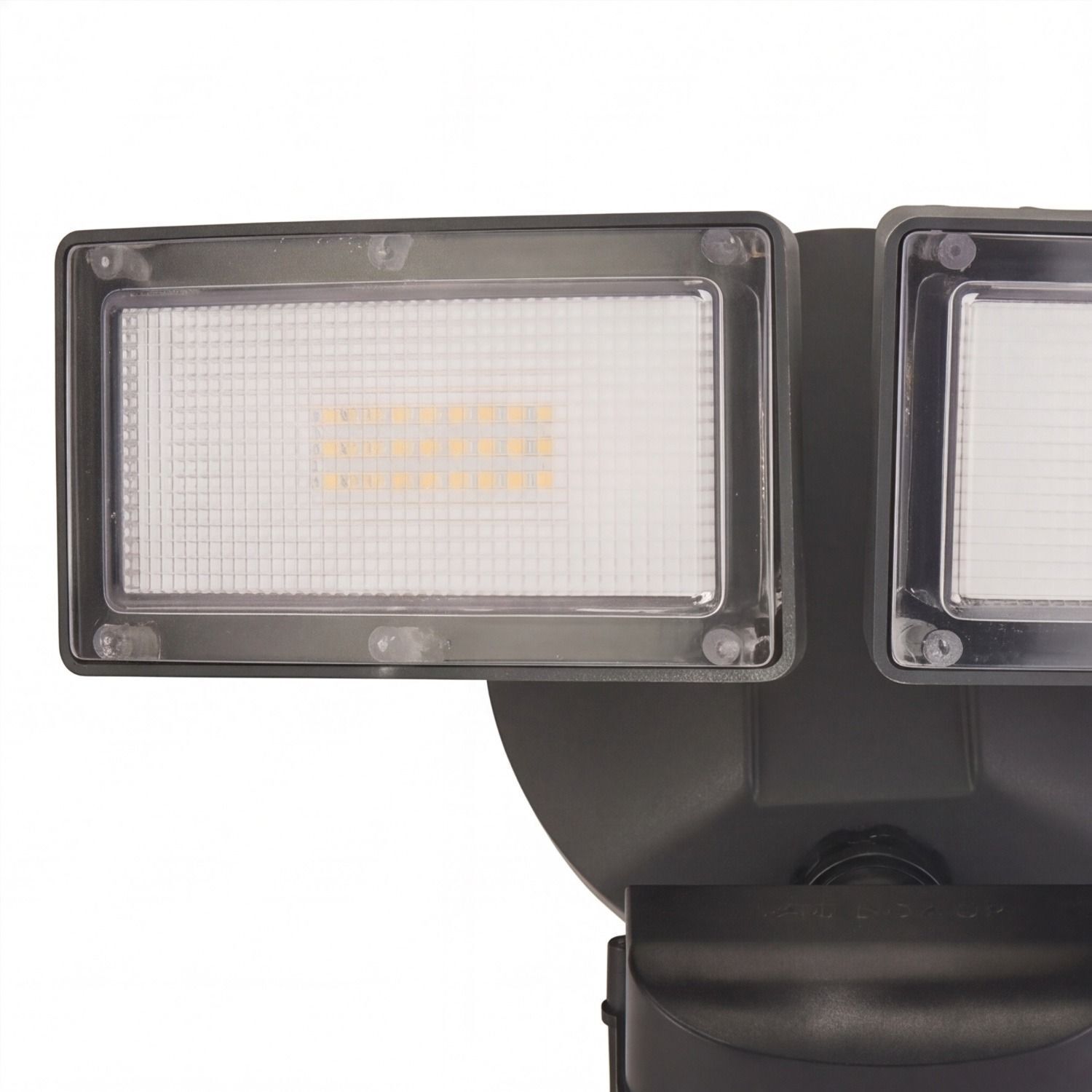 LED, Flood light, Outdoor light, Dual head, Schwarz Gehäuse