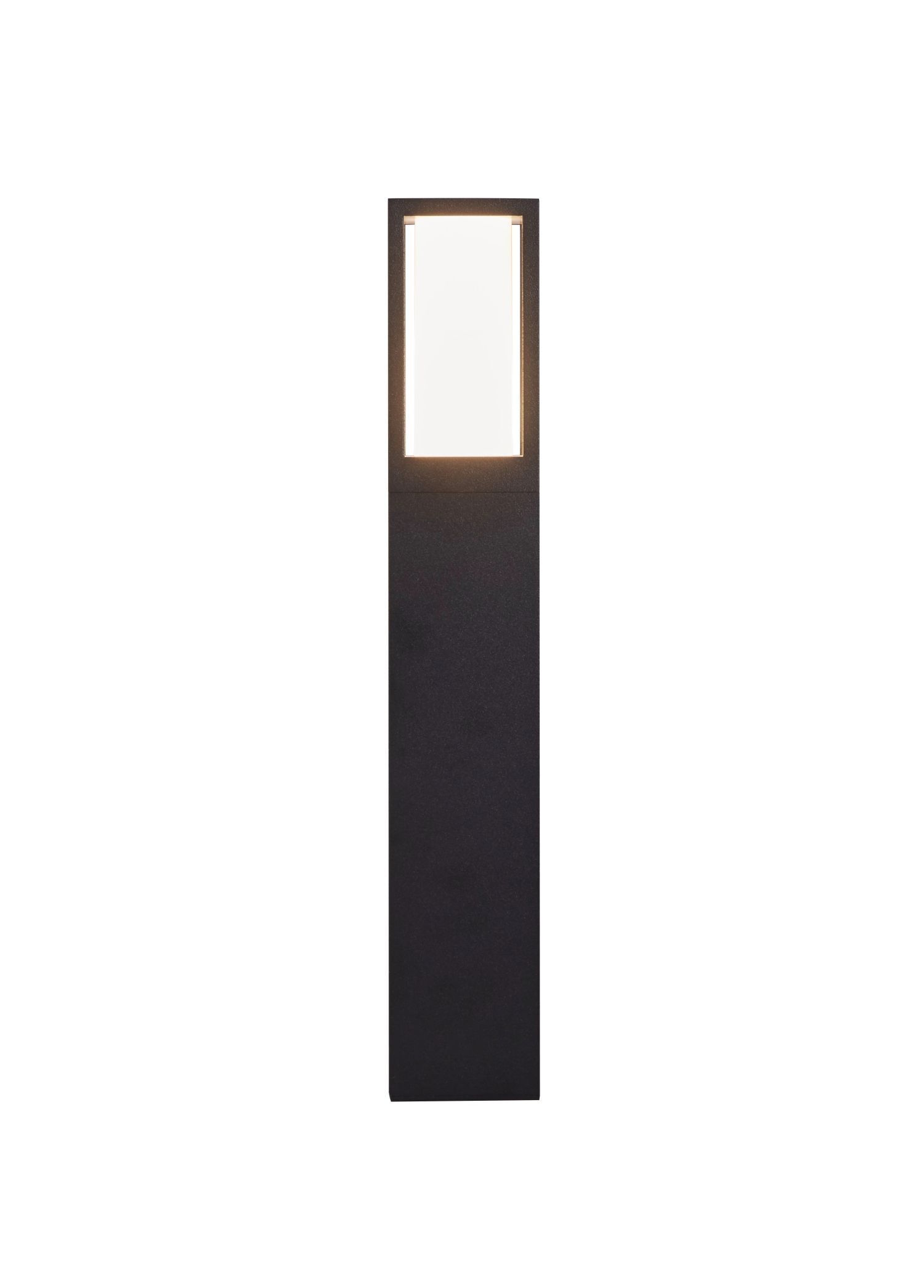 Borne d'éclairage IP44 GU10 45 cm noir blanc aluminium