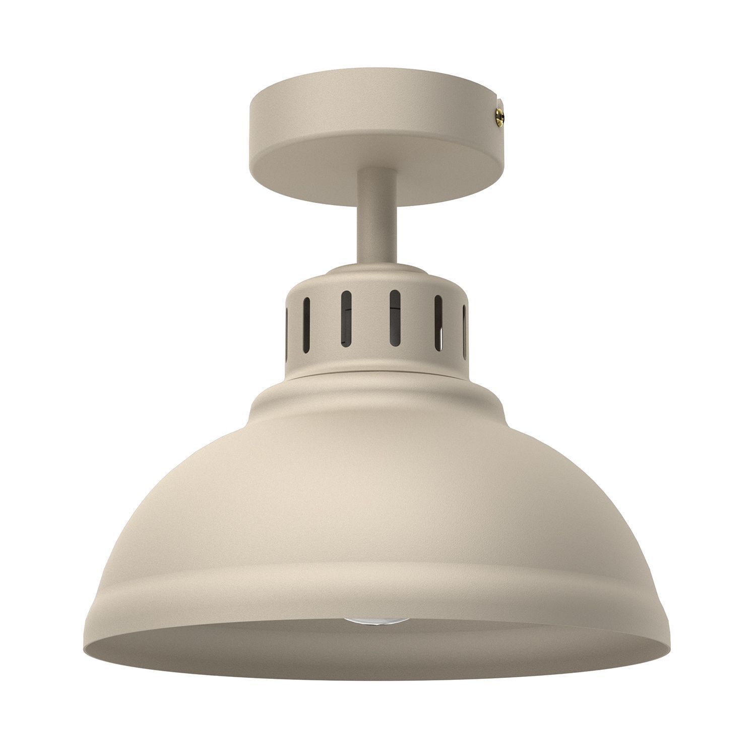 Loft Plafonnier Métal Beige H:23 cm E27 décoratif
