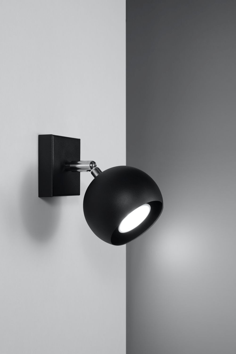 Spot Lampe Retro Noir Métal rond petit GU10 FAVONIA