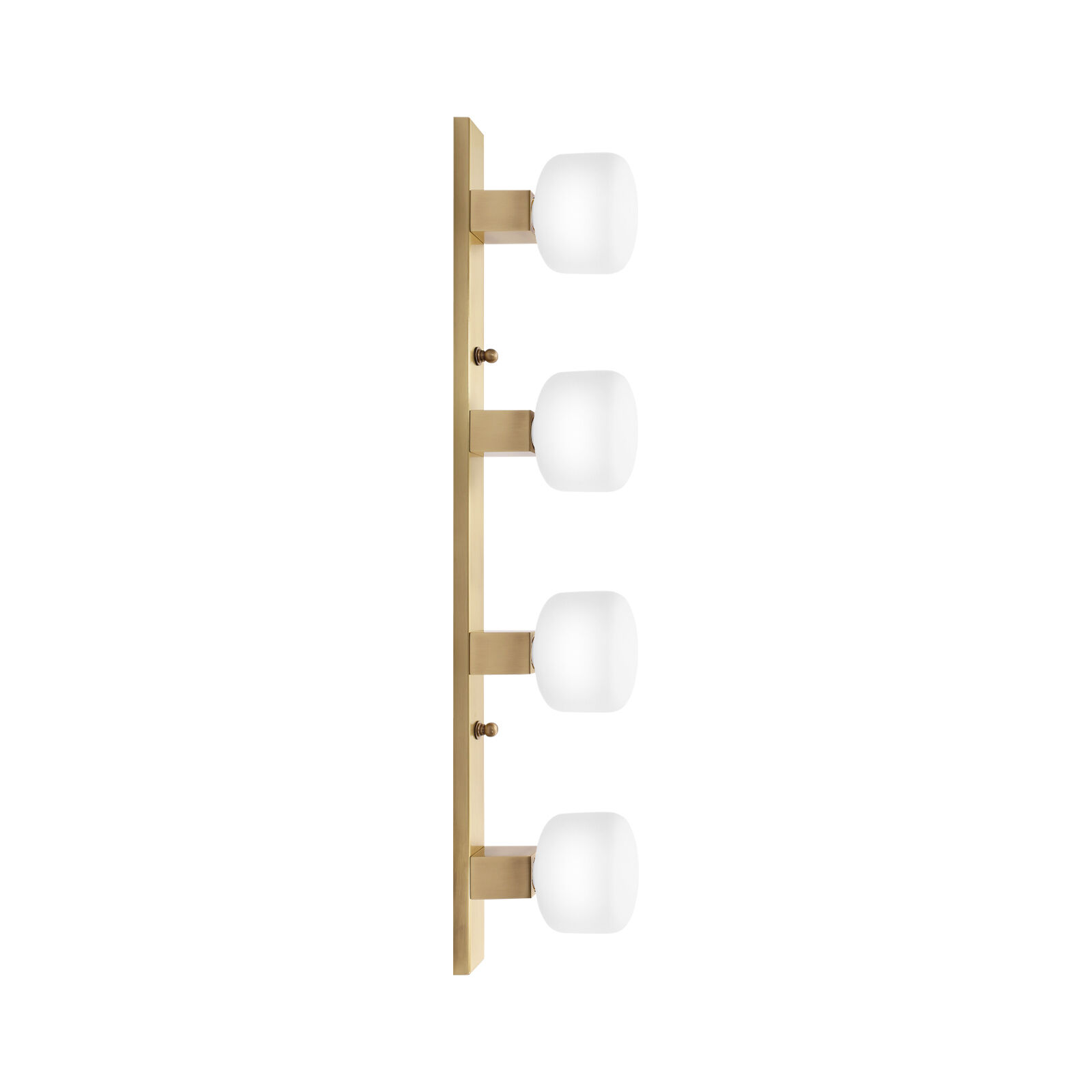 Applique 4 flammes en bronze clair E27 laiton véritable
