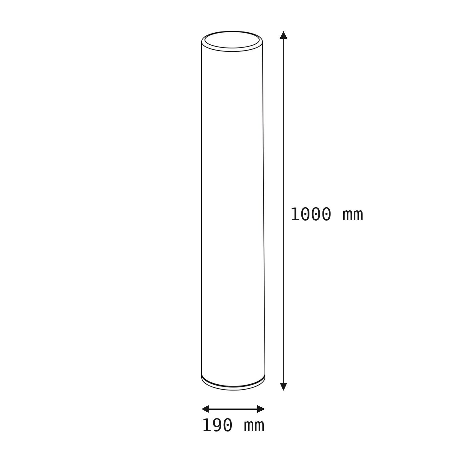 le126635-stehlampe-terrasse-balkon-garten-aussen-kunststoff-modern-weiss-schwarz-06 roll, Zylinder, Schlauch, Abmessungen, 1000mm