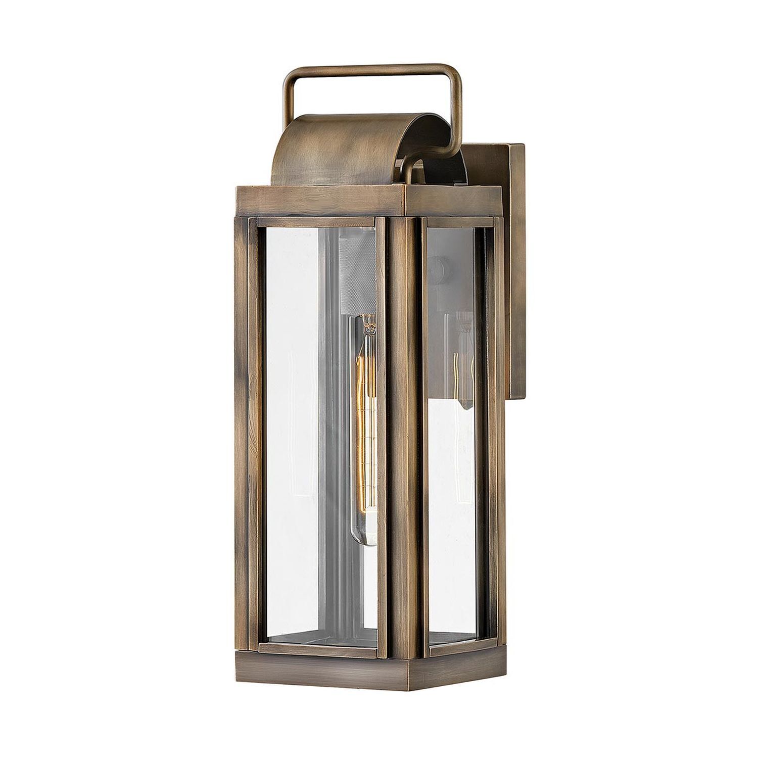 Applique murale extérieure vintage IP44 41,3 cm de haut en bronze
