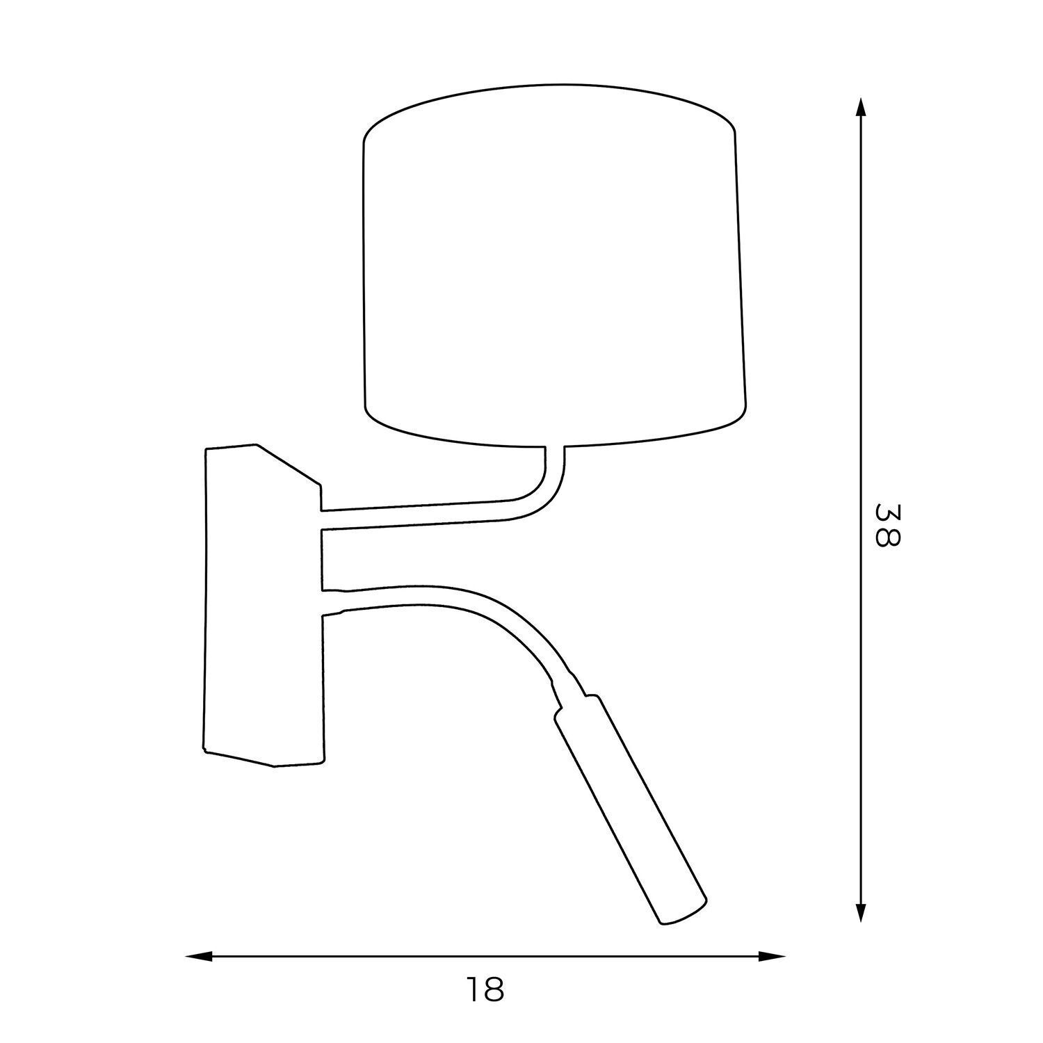 Applique murale Blanc Or Tissu Bras de lecture E27 G9 faible éblouissement