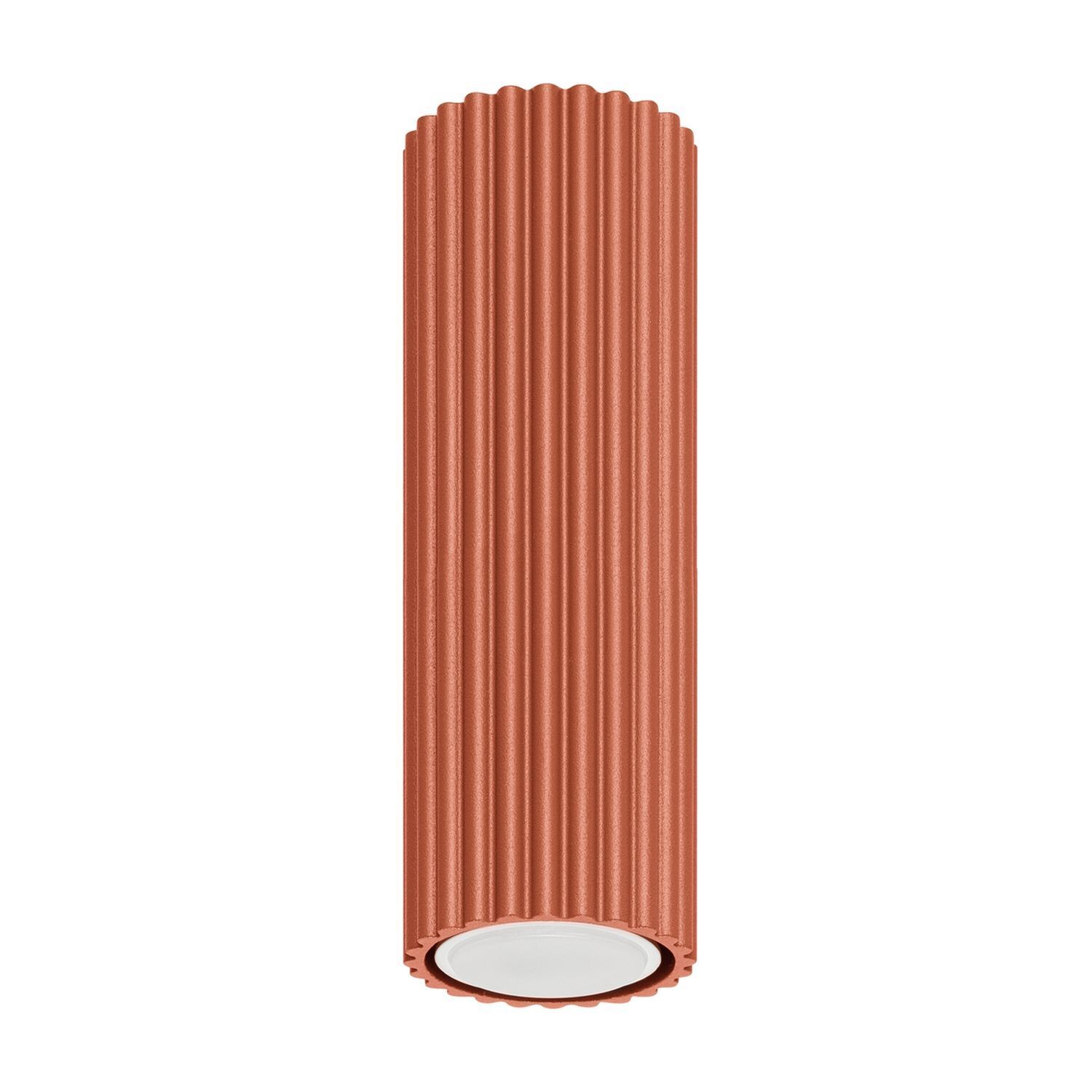 Lampe de plafonnier GU10 H : 20 cm Ø 6,5 cm petit rouge apparent Moderne