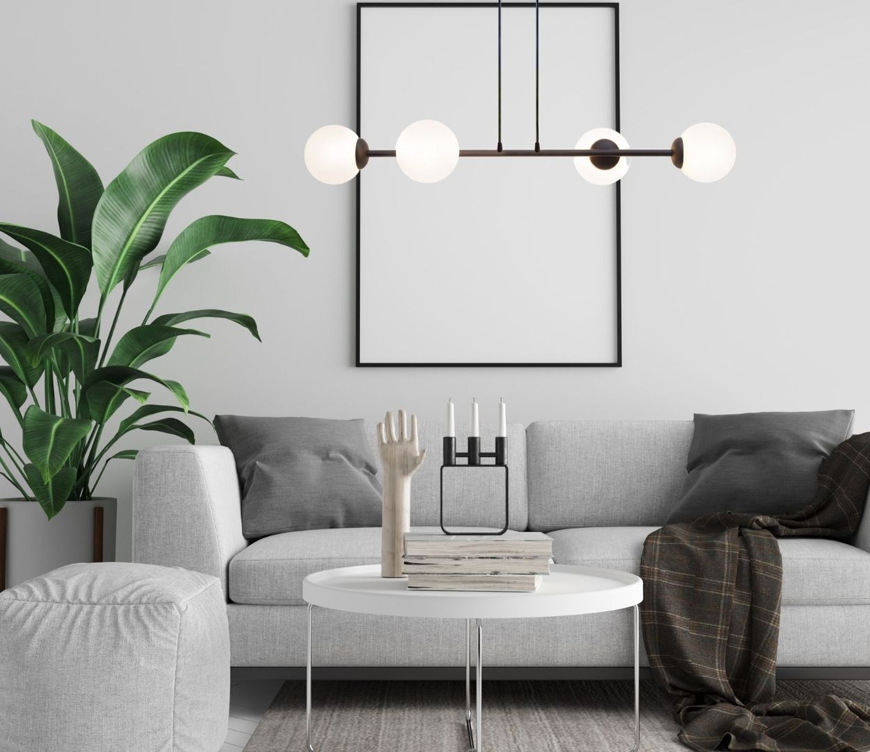 Grande lampe à suspendre anti-éblouissement verre métal 85 cm E27 noir Wohnzimmer, Dekoration Ihres Zuhauses, Couch, Tabelle, Pflanze