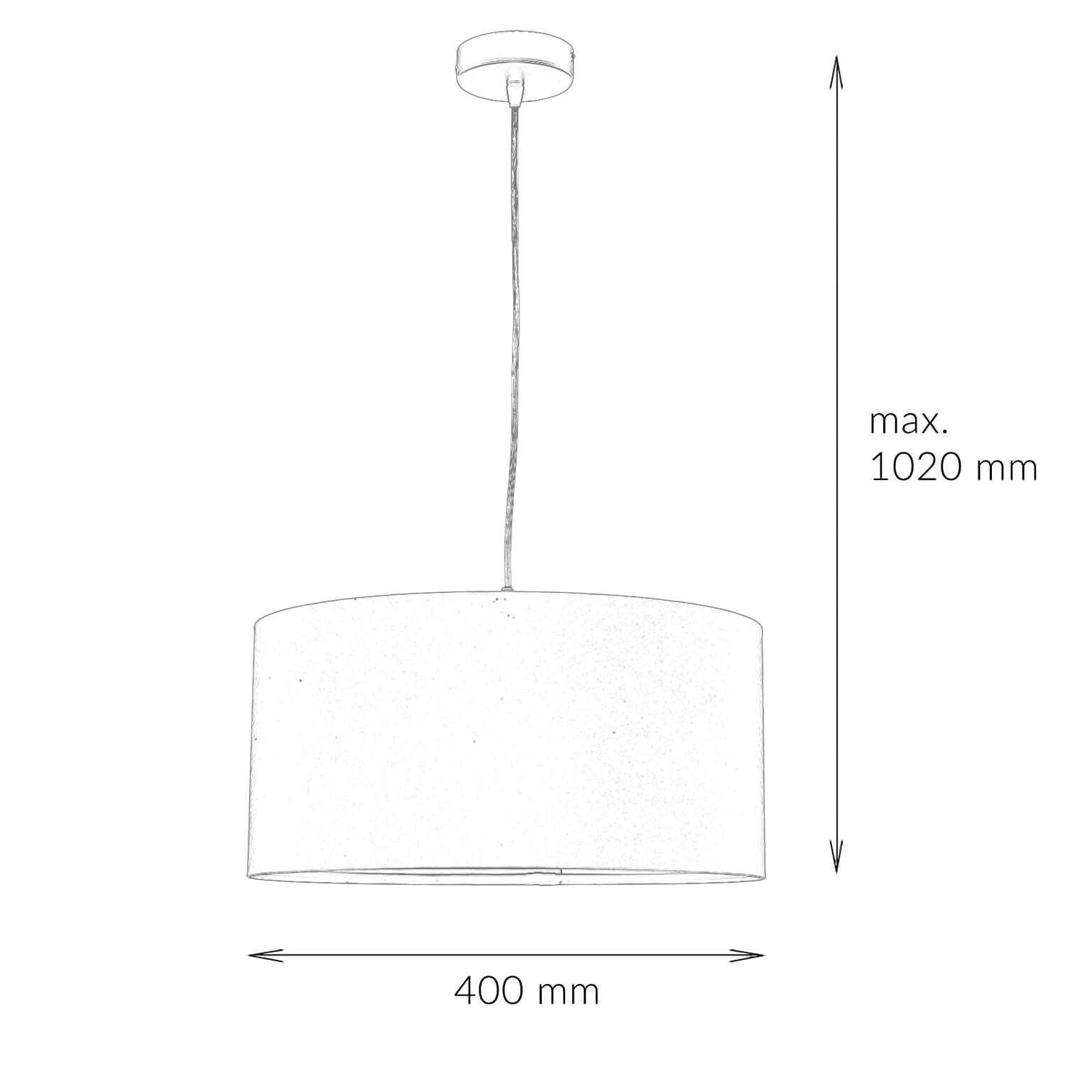 Suspension Tissu Ø40cm Rouge Or Rétro Table à manger Lampe