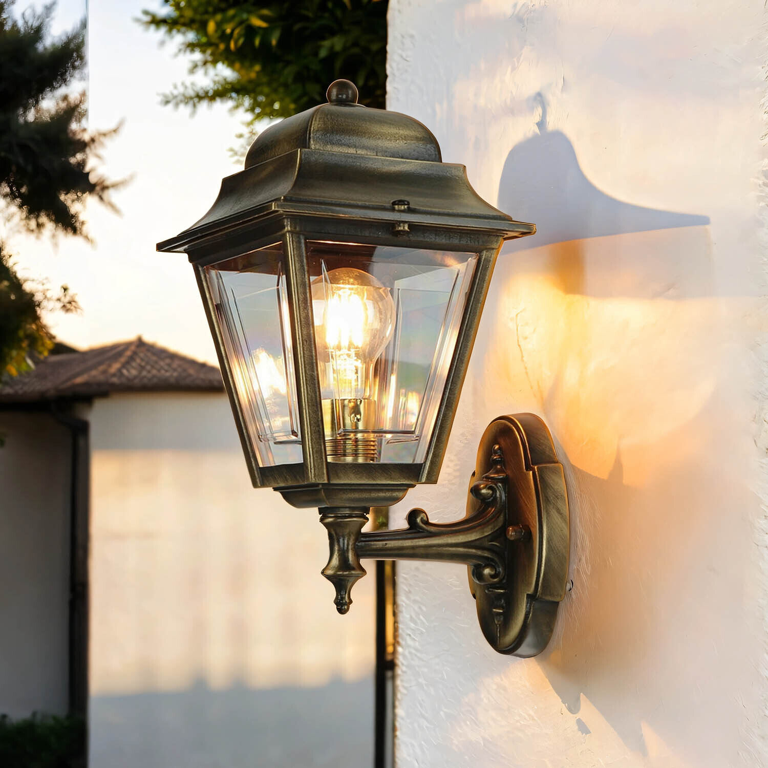 Lampe murale extérieure laiton IP43 Rustique Porte d'entrée