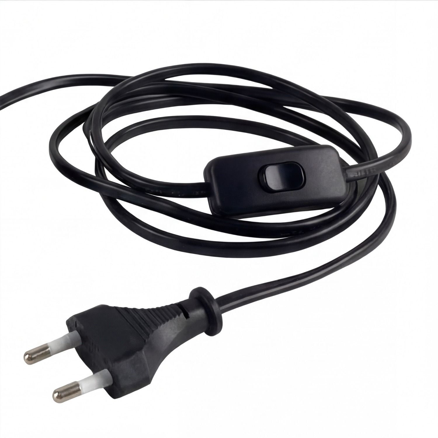 Stecker-Kabel, Schaltbarer Stecker, Eurostecker, Kabel mit Schalter, Elektrischer Anschluss