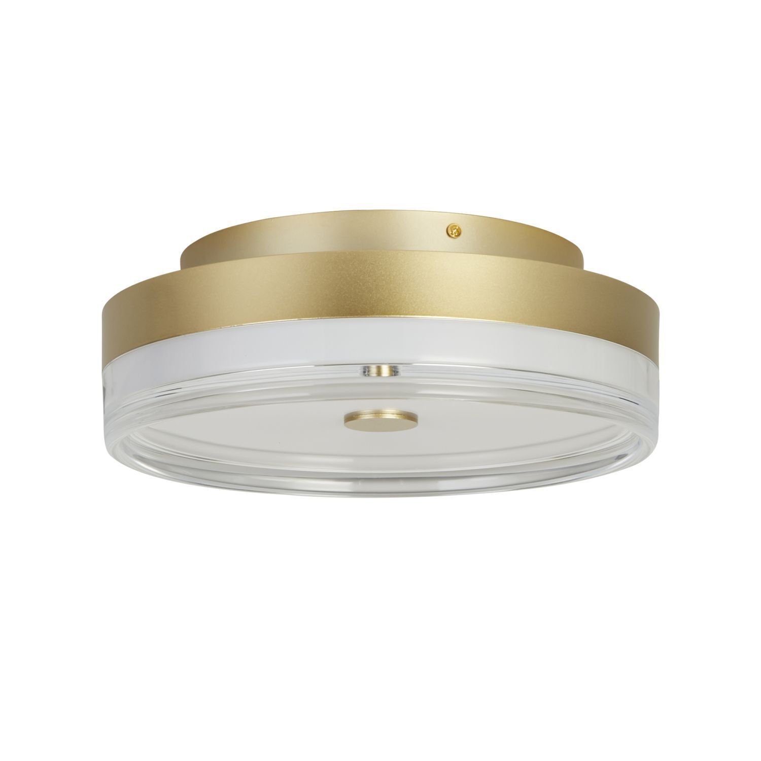 Plafonnier rond à LED en métal doré Ø40 cm 1850 lm