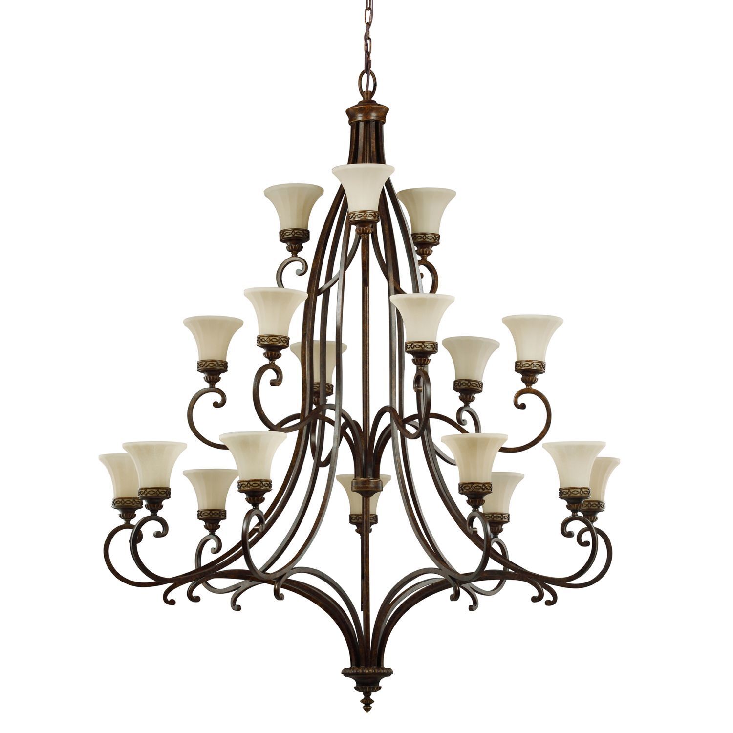 Lustre ANABELL 1 Ø137cm 18 branches campagne
