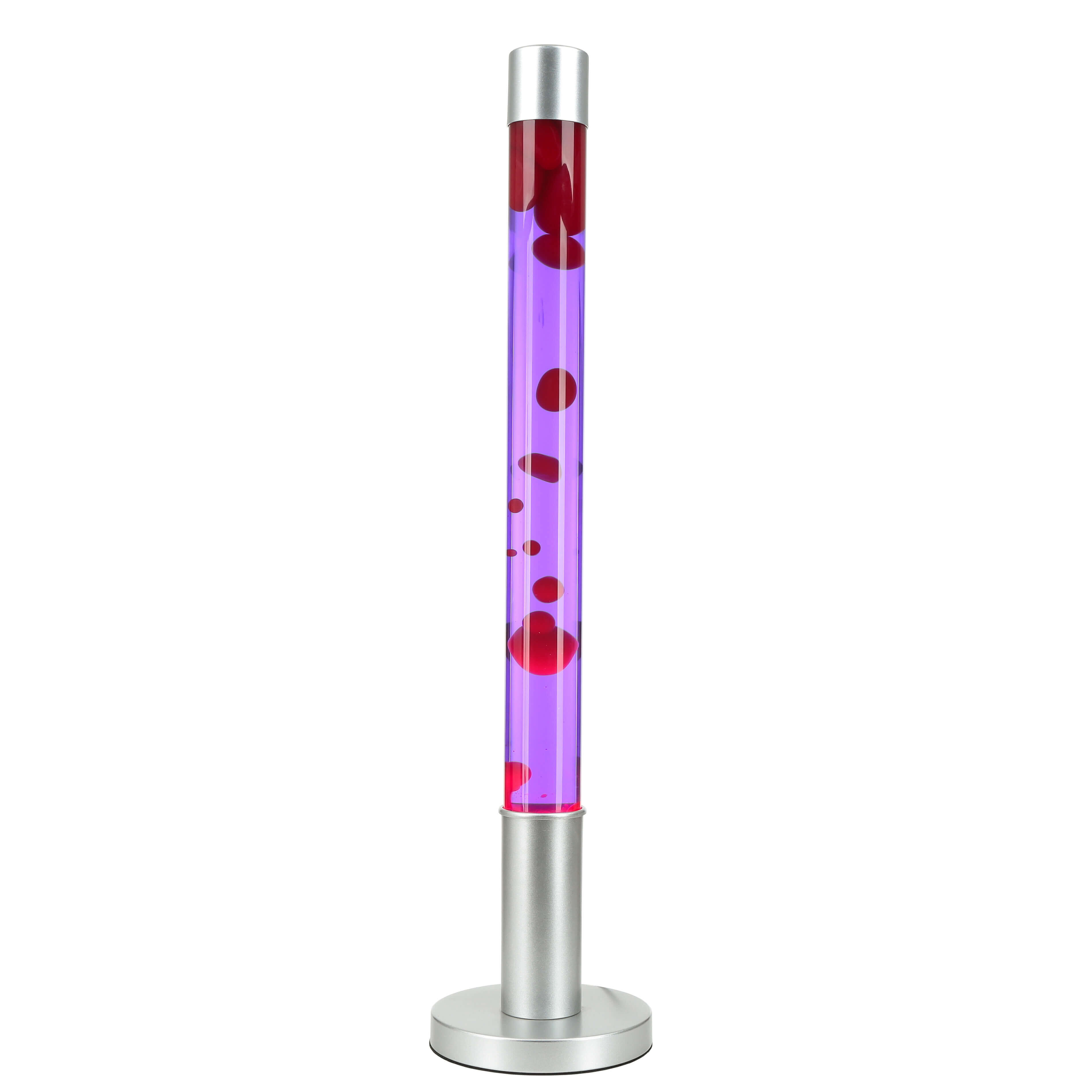 Grande lampe à lave ALAN H:76cm Cire rouge Violet Rétro