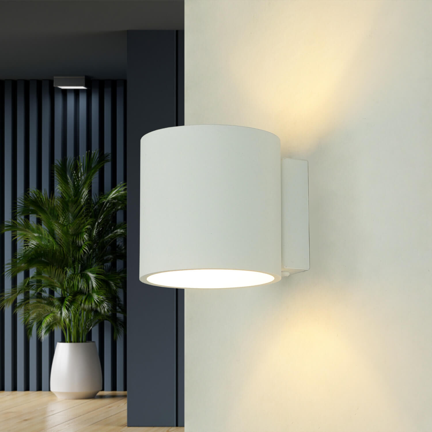 Applique ronde moderne RODA Blanc