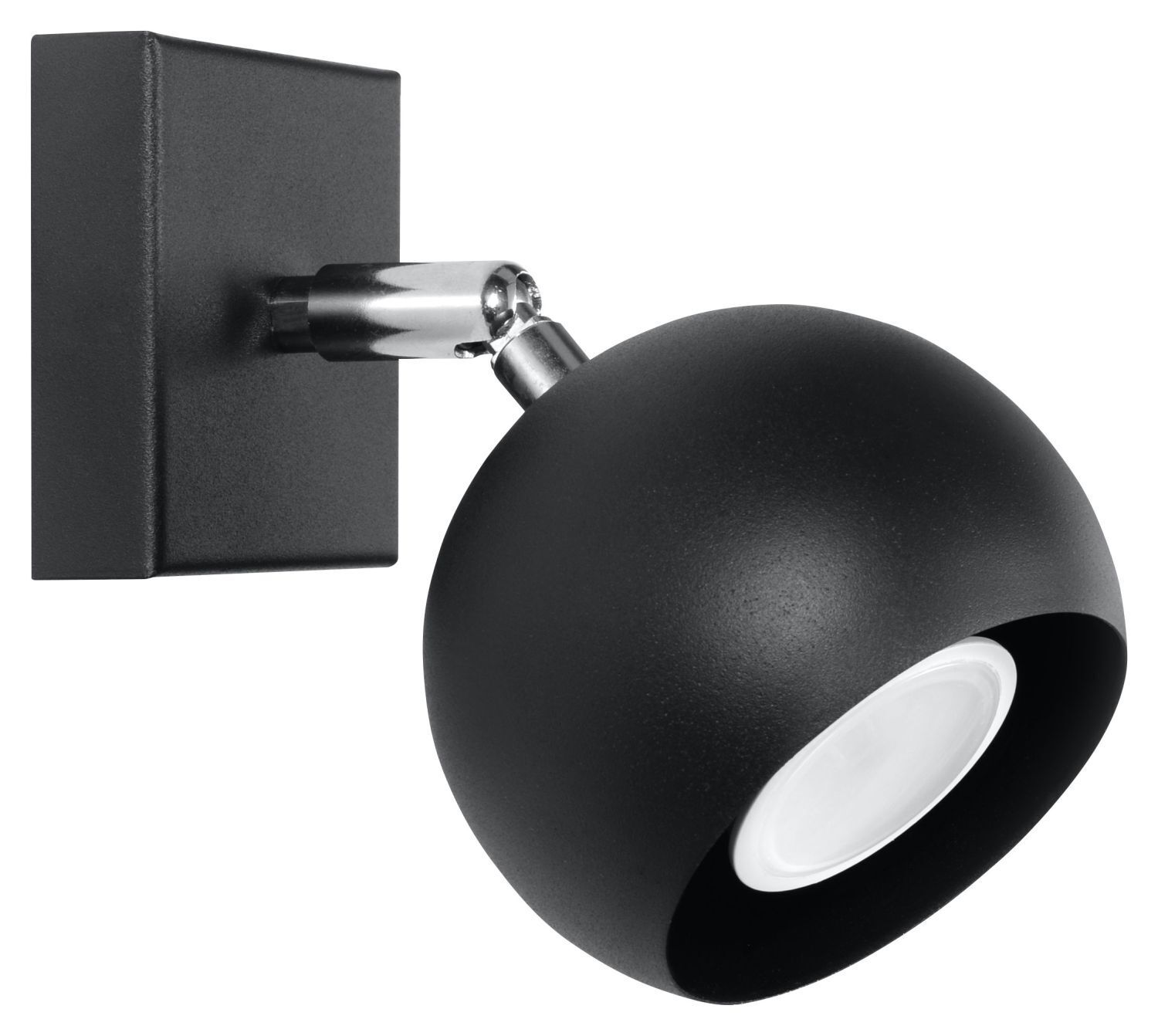 Spot Lampe Retro Noir Métal rond petit GU10 FAVONIA