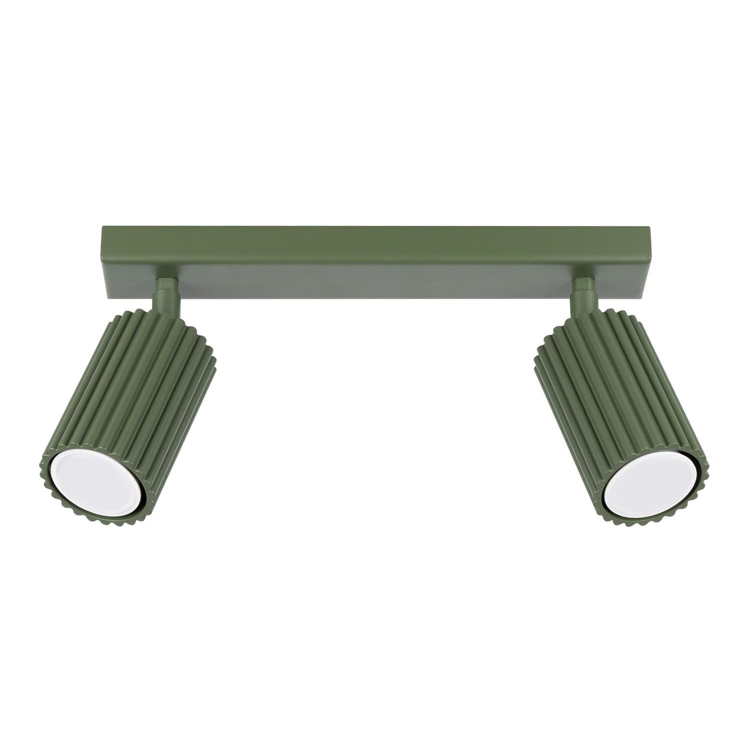 Projecteur de plafond à 2 flammes L : 30 cm petit orientable GU10 vert