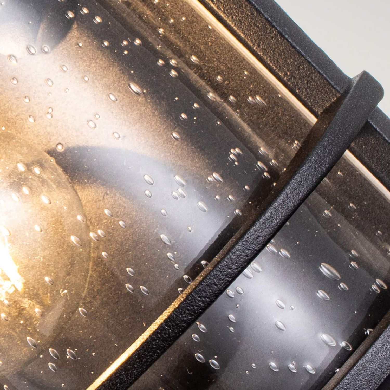 Lampe d'extérieur murale IP44 28,9 cm de haut Maritim Alu Verre de pluie