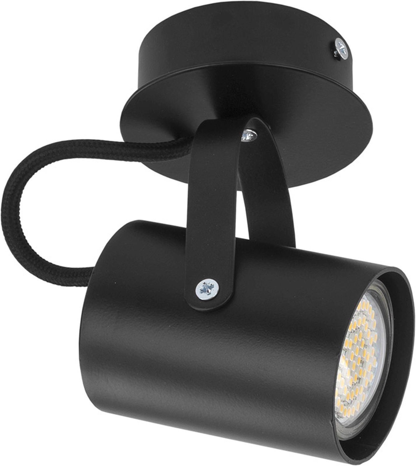 Plafonnier Spot noir orientable GU10
