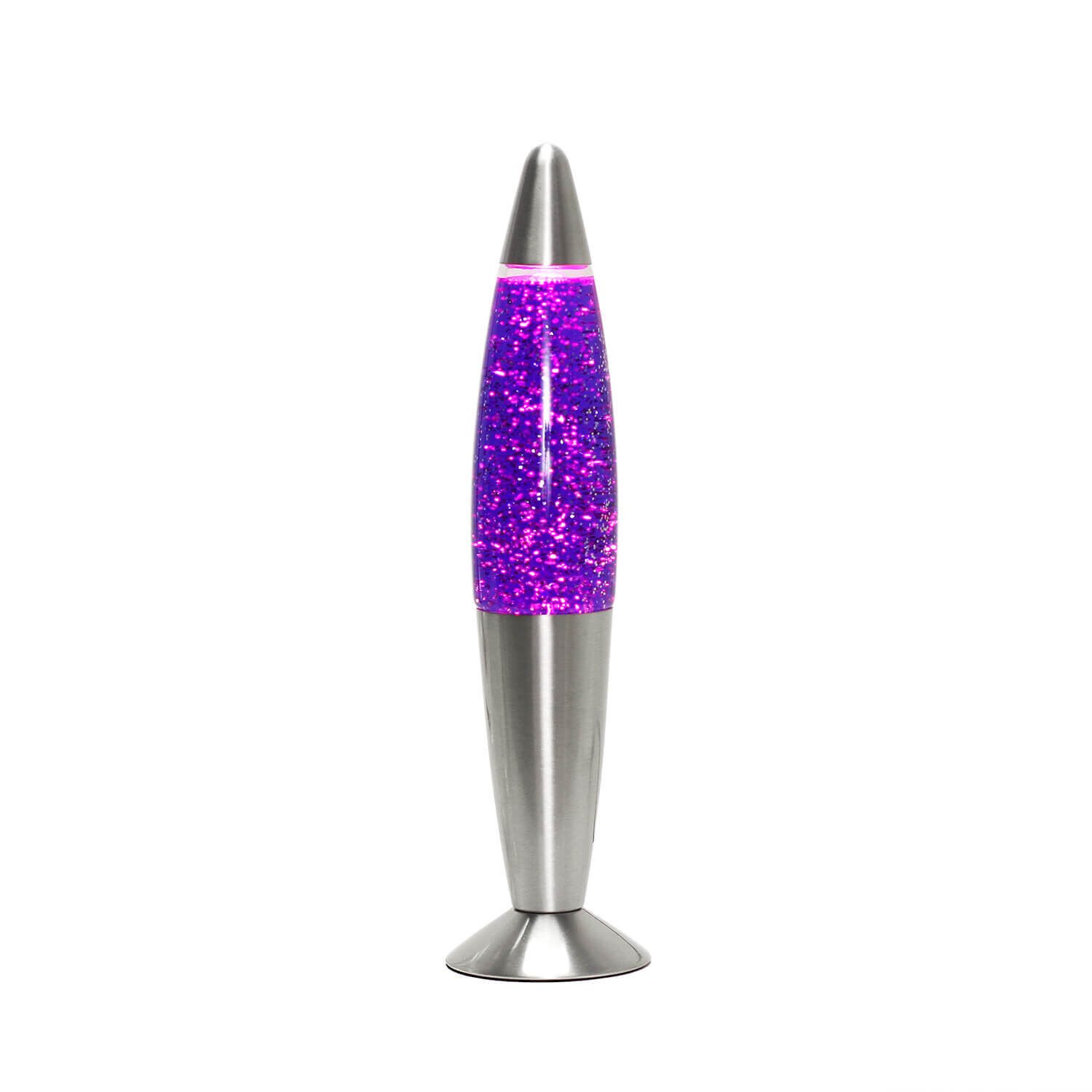 Lampe à lave ludique TIMMY Violet pailleté 33cm petite