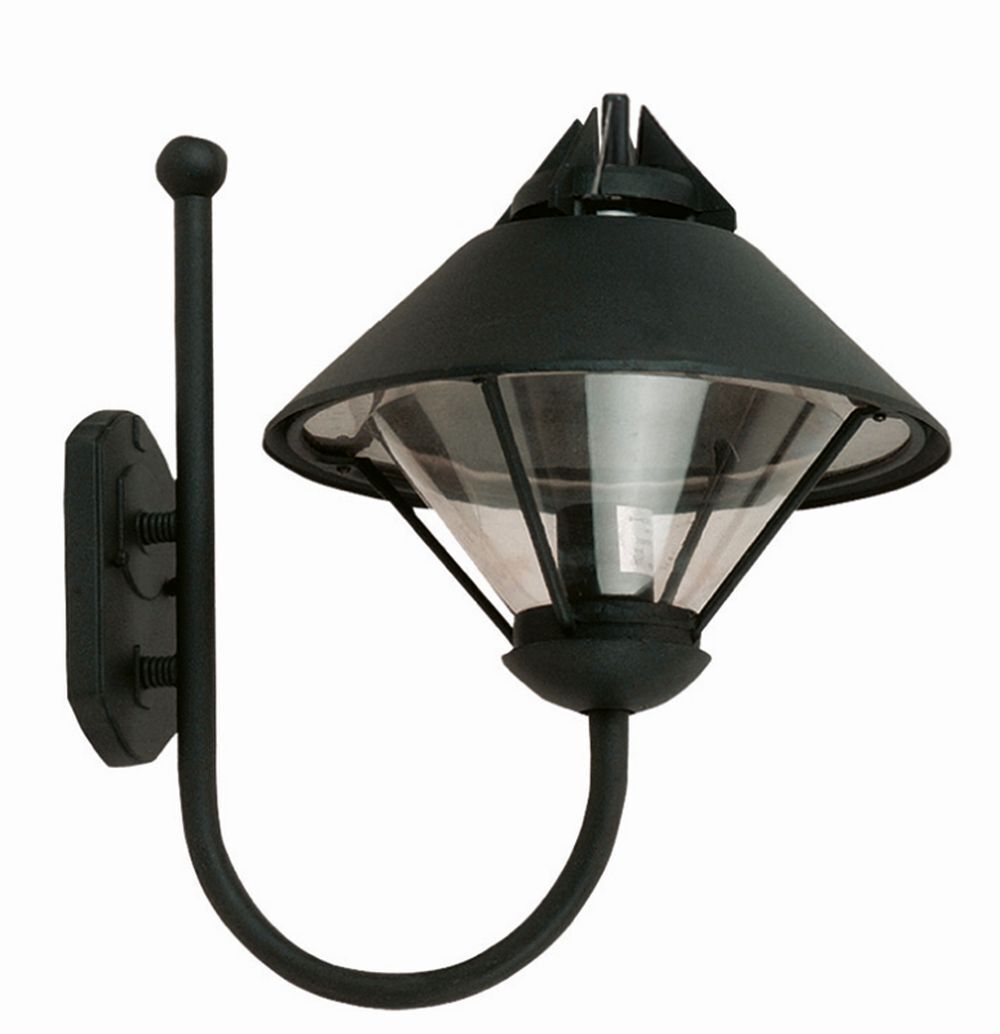 Applique extérieure Noir Rustique IP43 E27 KAILIDA