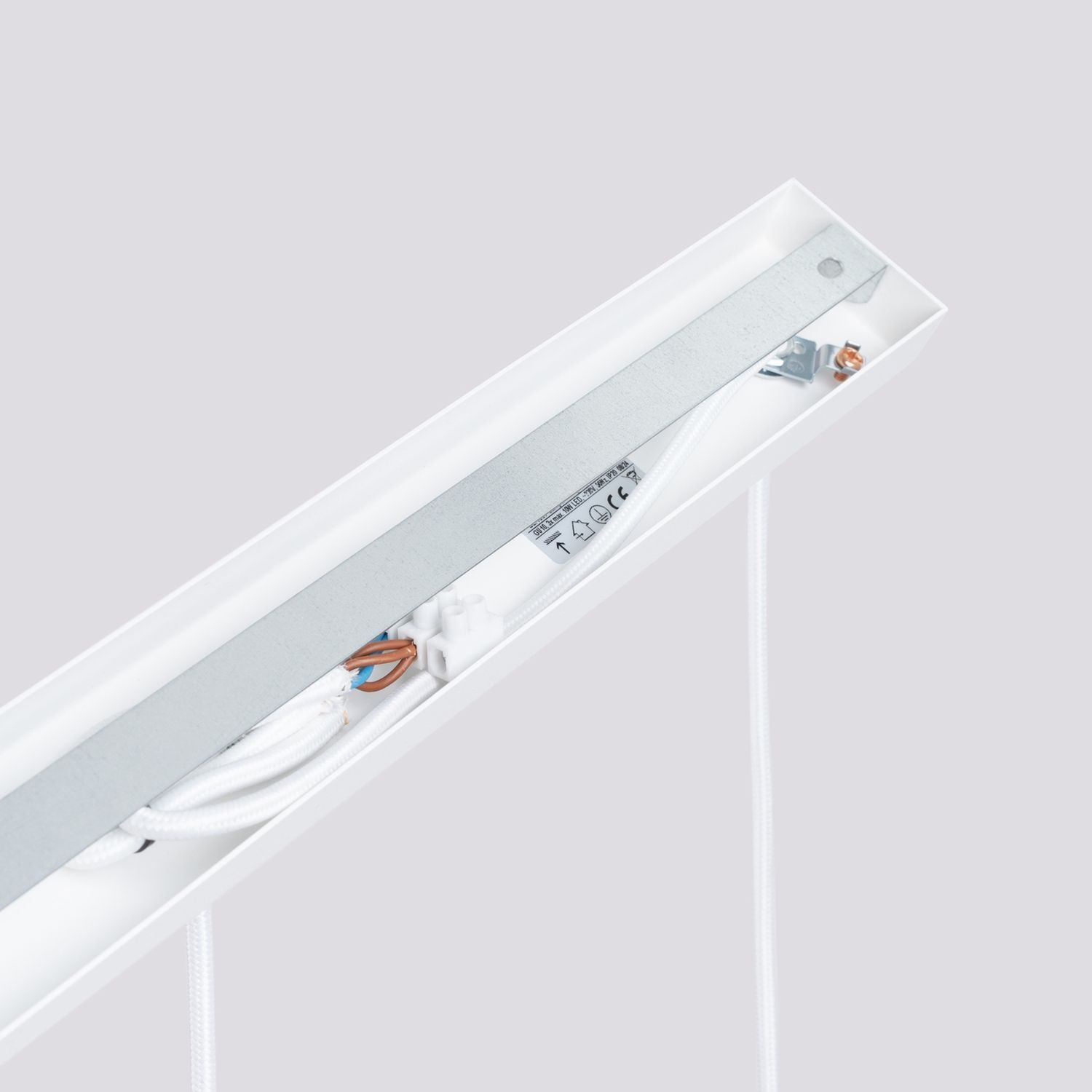 Lampe à suspendre 3 flammes GU10 L : 45 cm étroit Blanc Moderne