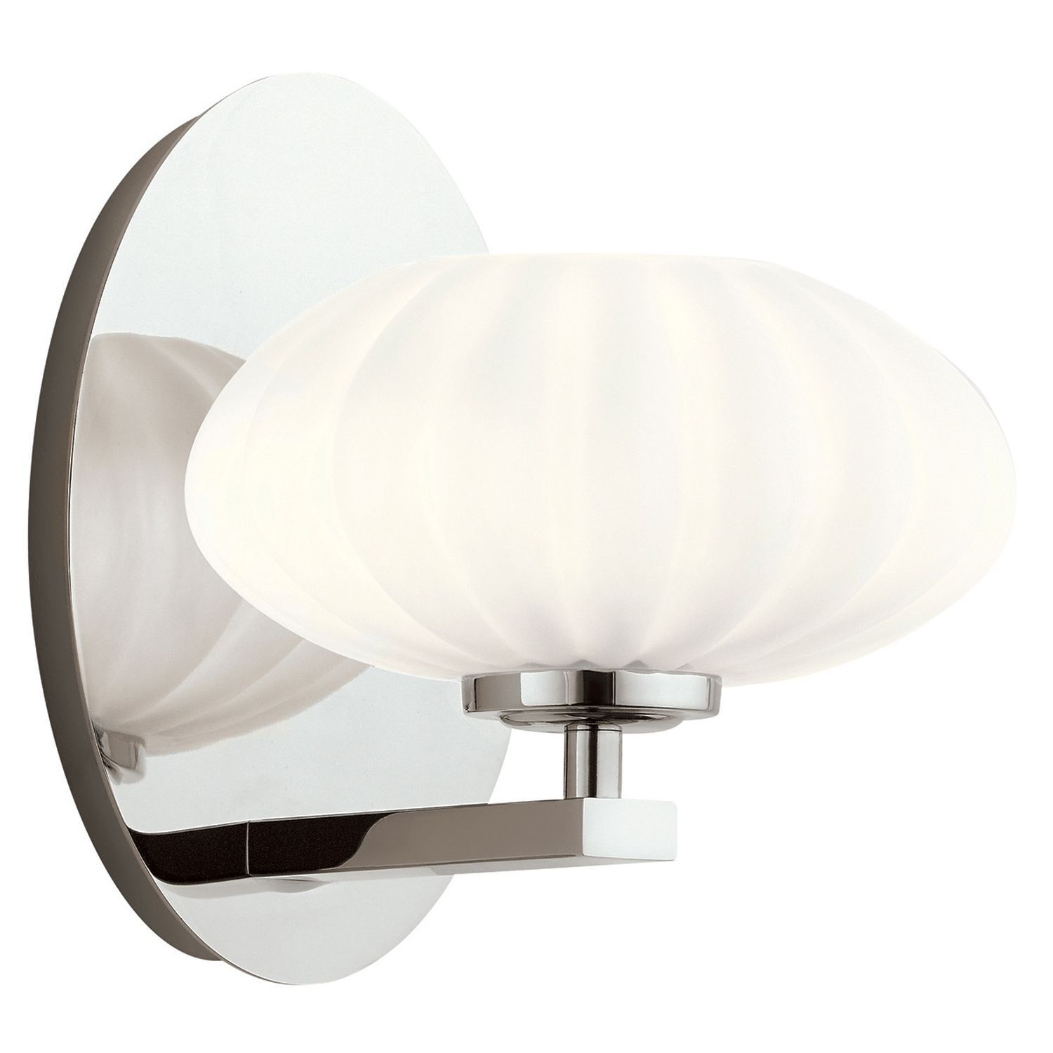 Applique murale Salle de bain LED G9 IP44 H : 20,3 cm 3000 K Chrome Blanc