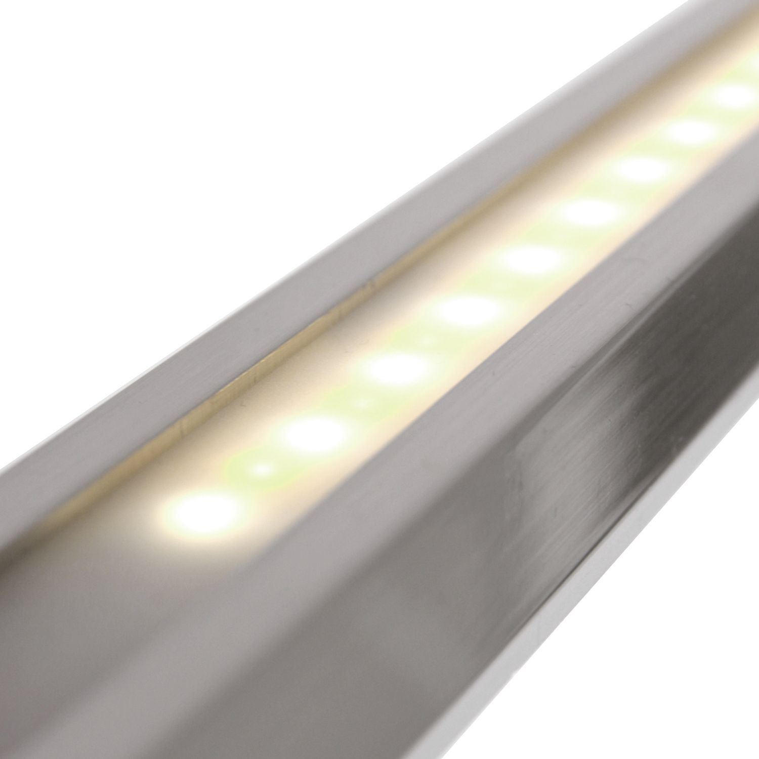 Long plafonnier LED à intensité variable en acier 122 cm 4000 K