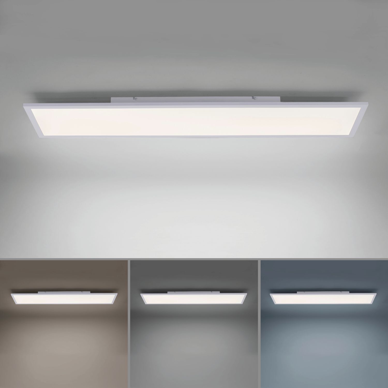 Plafonnier LED à intensité variable Télécommande 119 cm 4000 lm Deckenleuchte