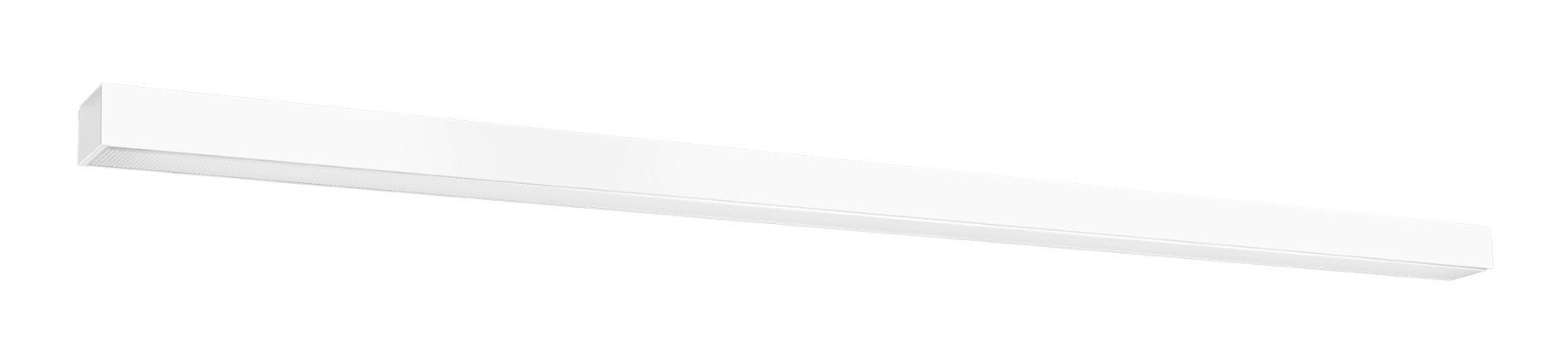 Plafonnier LED blanc 150 cm de long métal plat