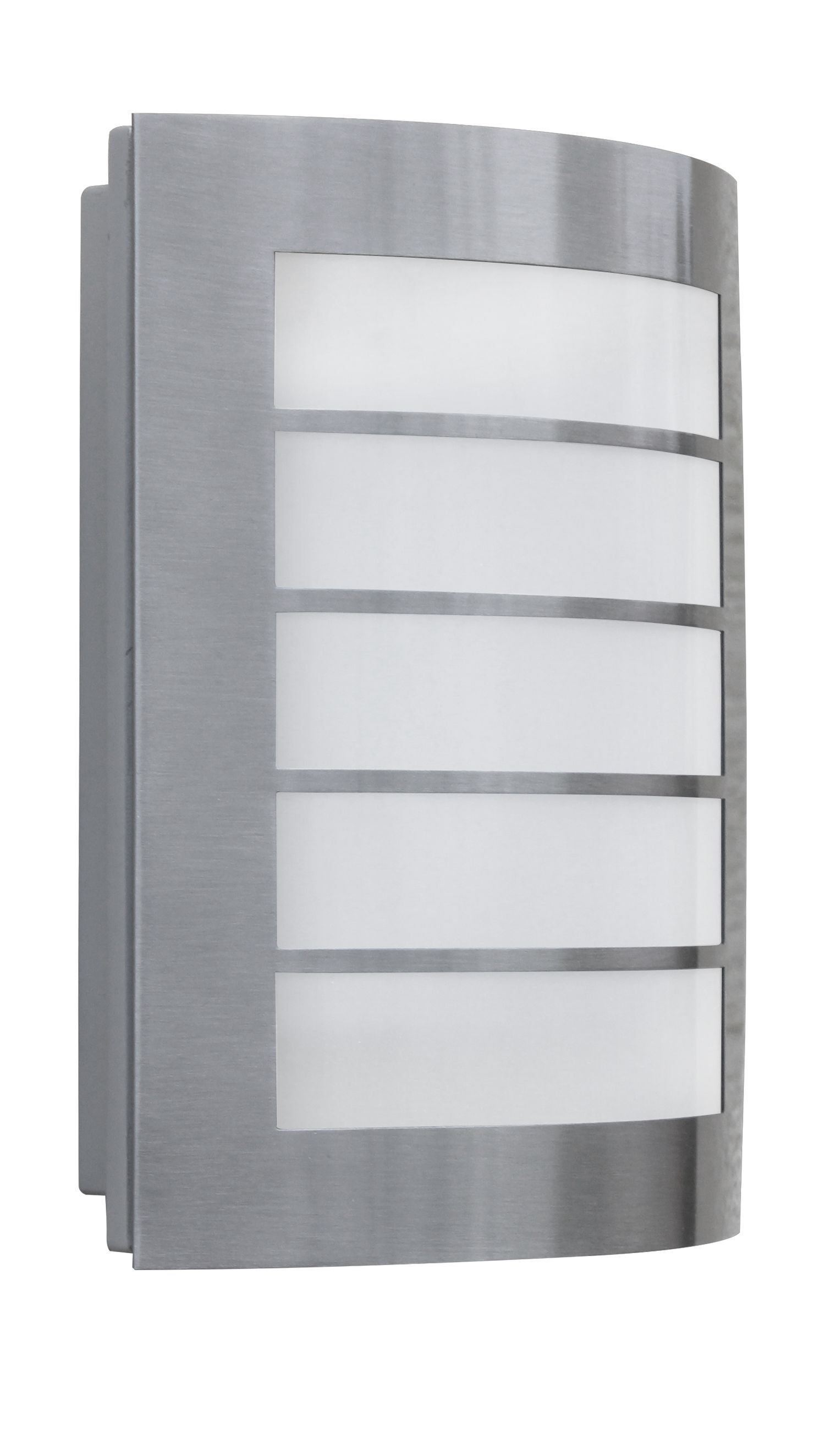 Applique murale extérieure LED acier inoxydable IP44 H:21,6 cm 850 lm 8 W