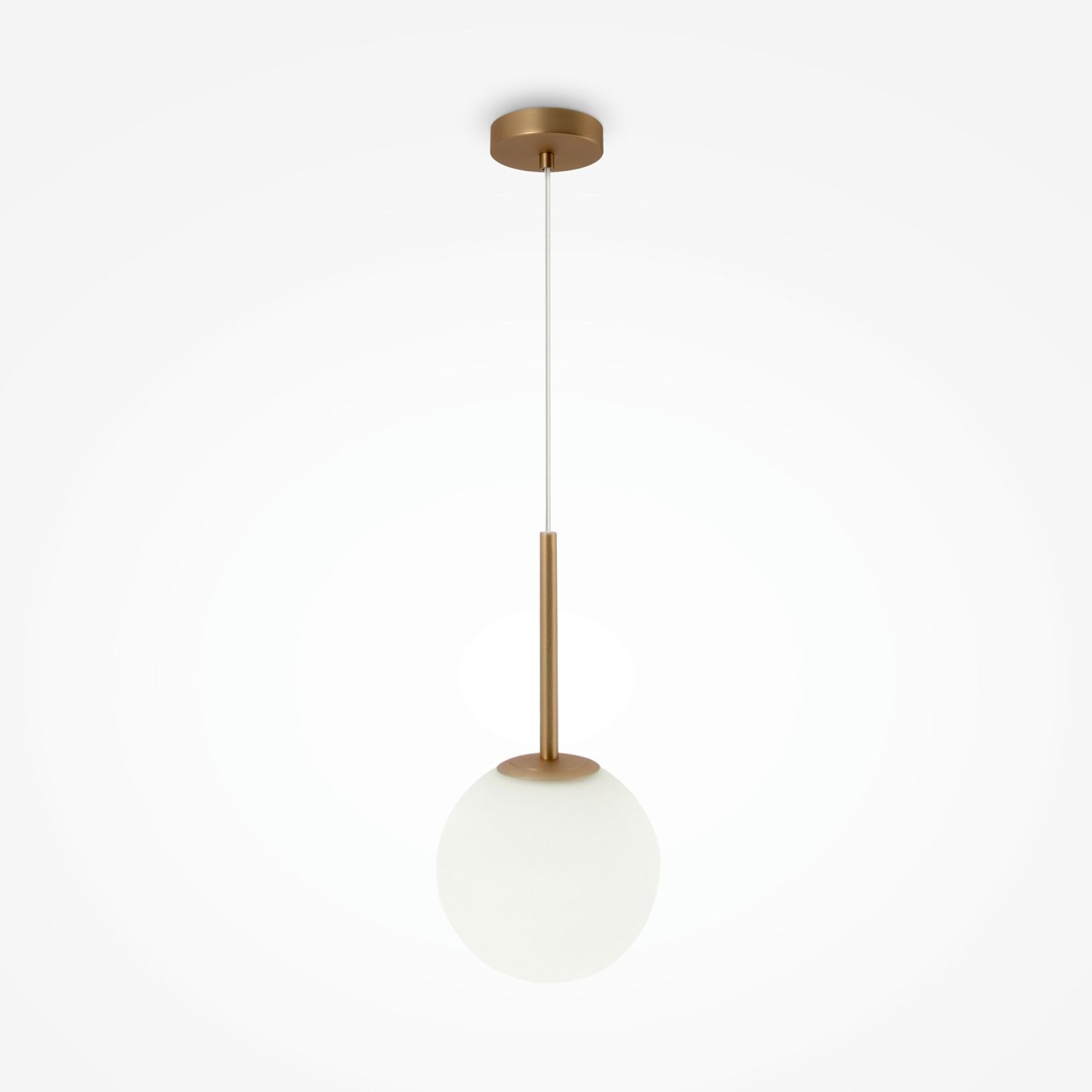 Lampe à suspendre métal verre D : 20 cm rond H : max. 180 cm Lampe, Deckenleuchte