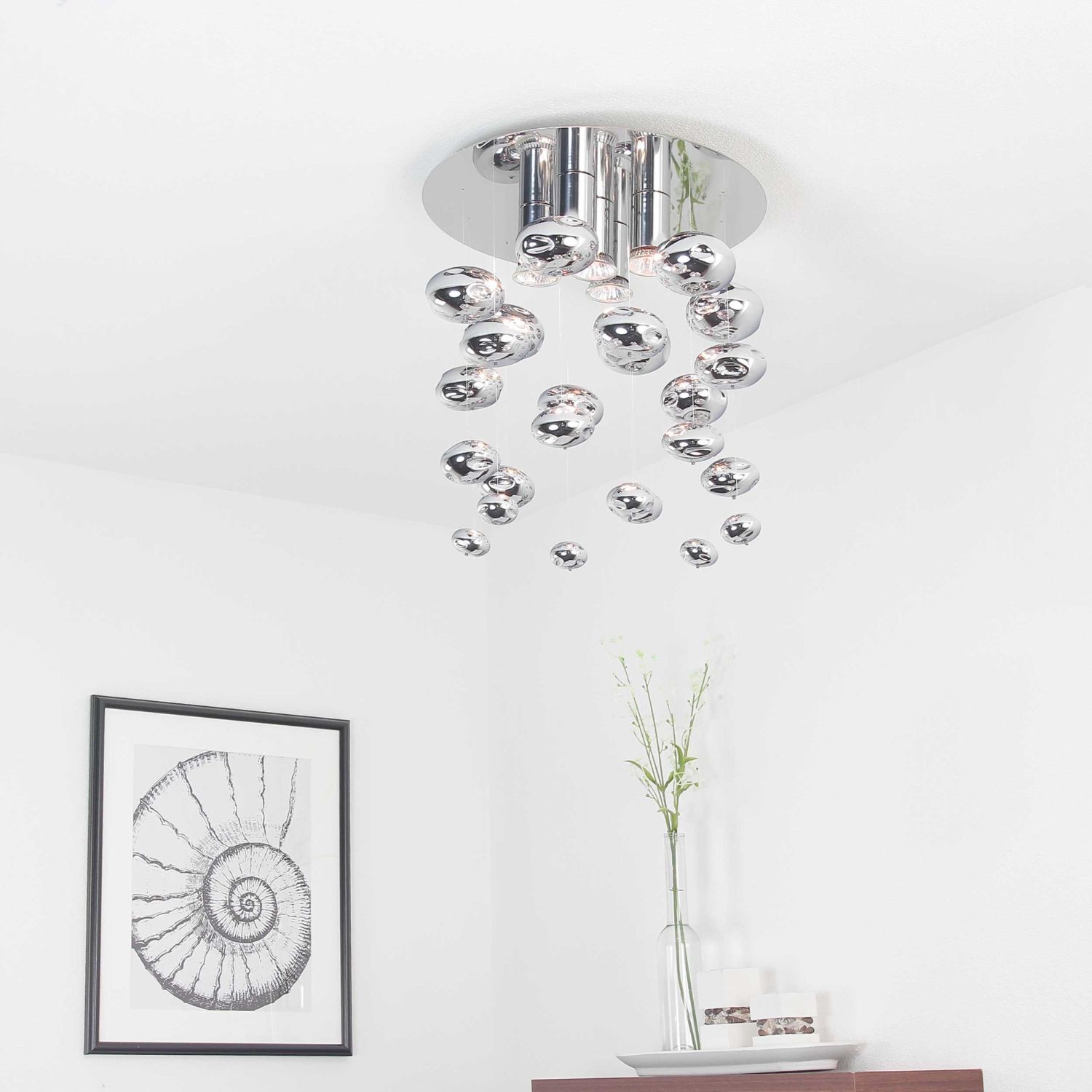 Lampe de salon moderne en cristal