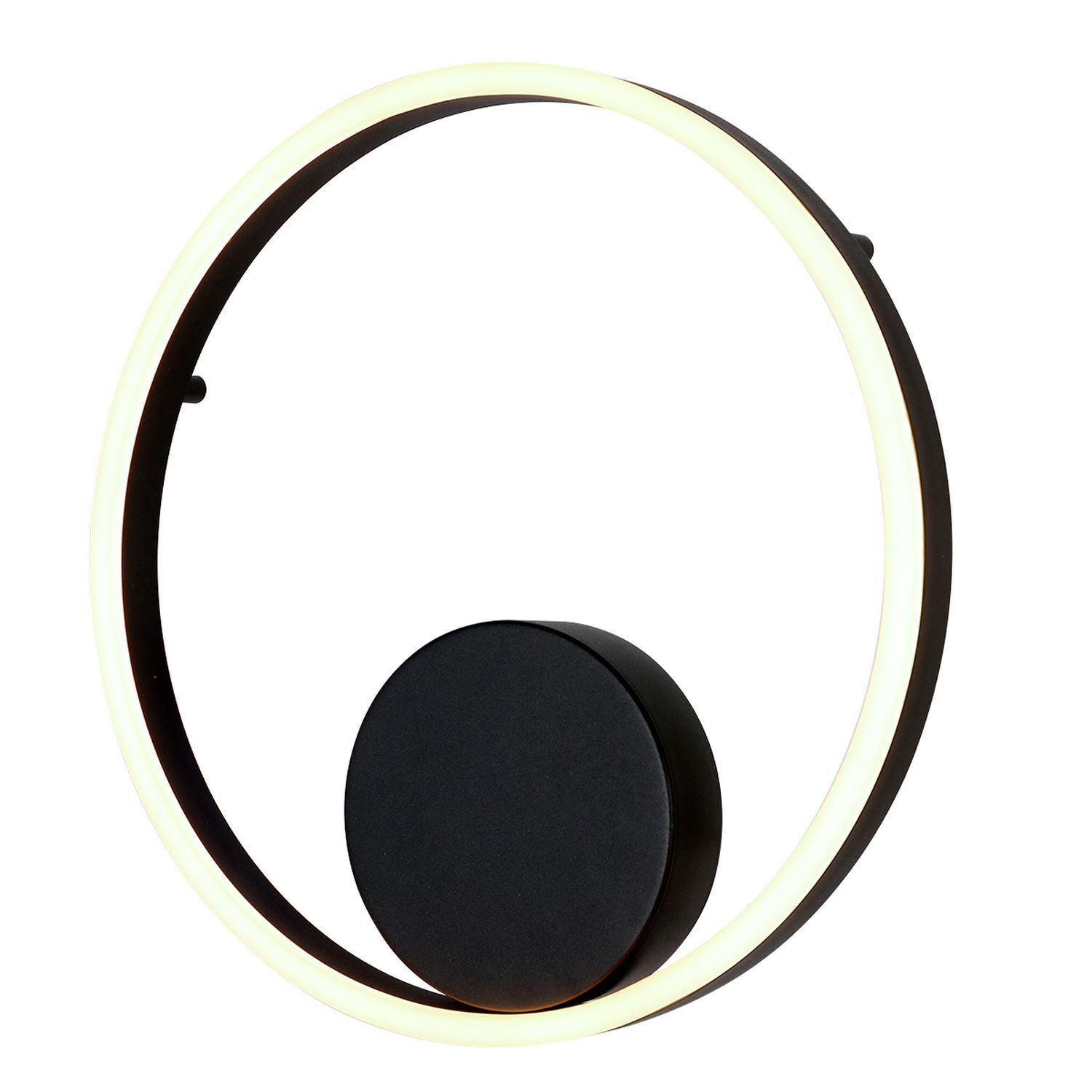 Applique décorative LED Métal Noir L:40 cm Ring