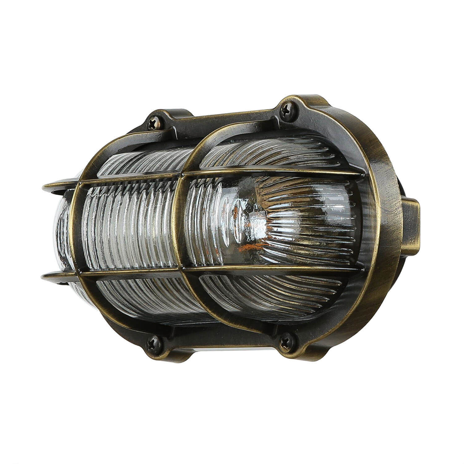 Lampe d'extérieur antique mur laiton véritable SKIATHOS