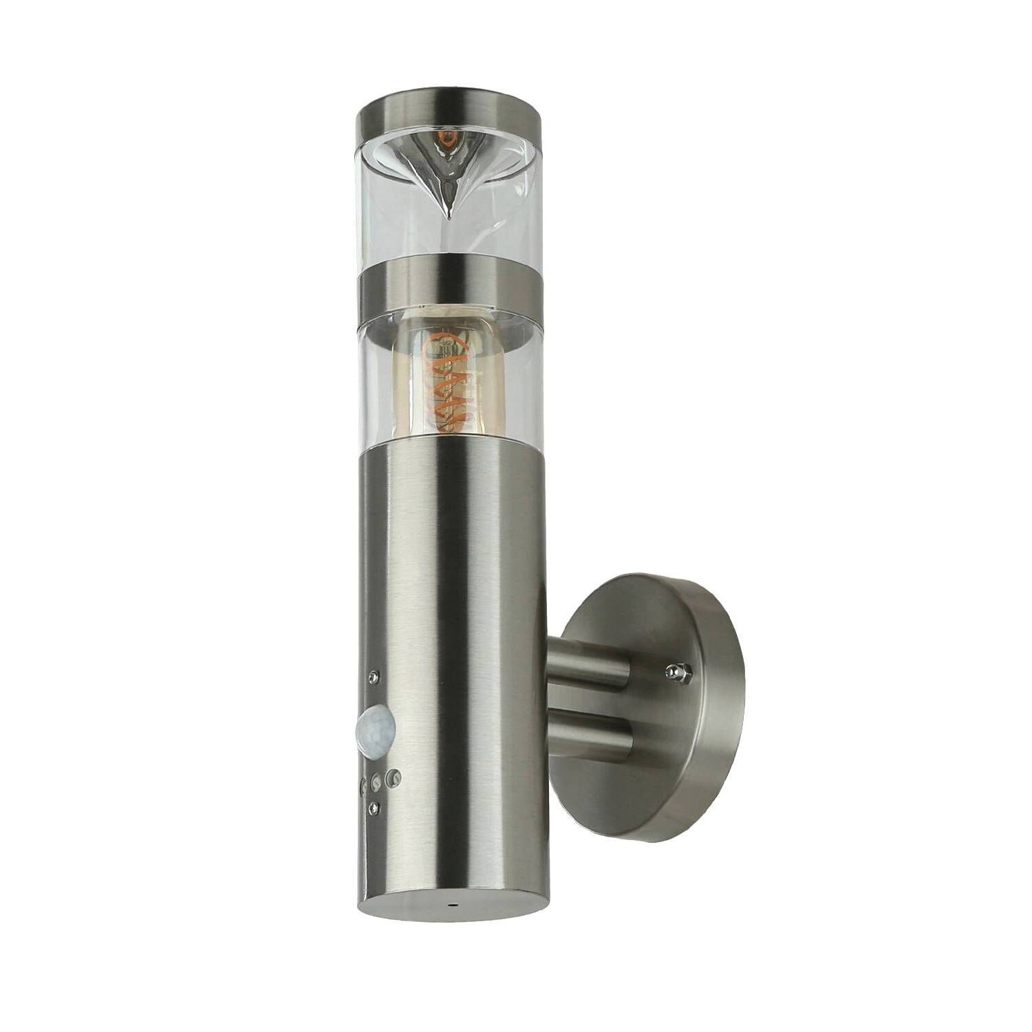 Außenleuchte mit Bewegungsmelder GU10 IP54 Edelstahl Außenleuchte mit Bewegungsmelder GU10 IP54 Edelstahl